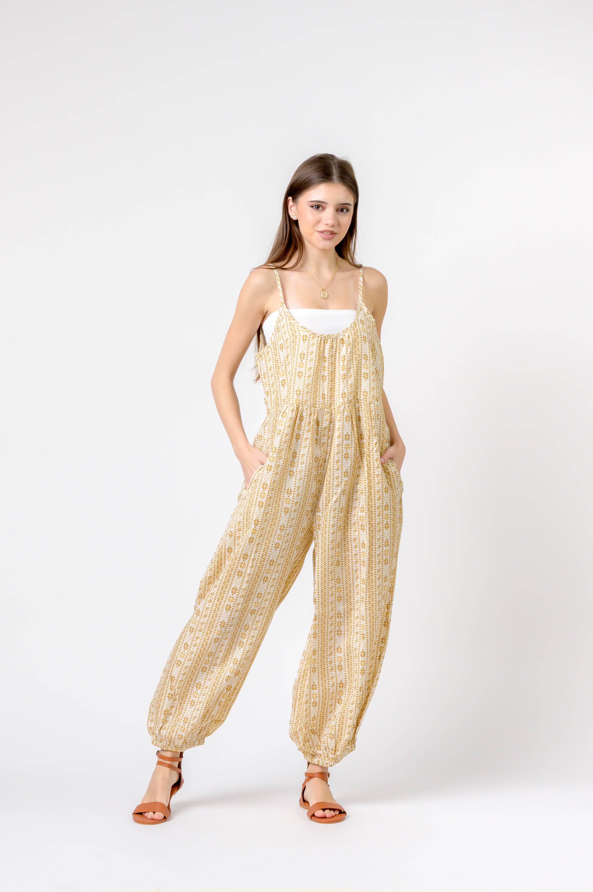 Rhea Eva Jumpsuit Flower Print
