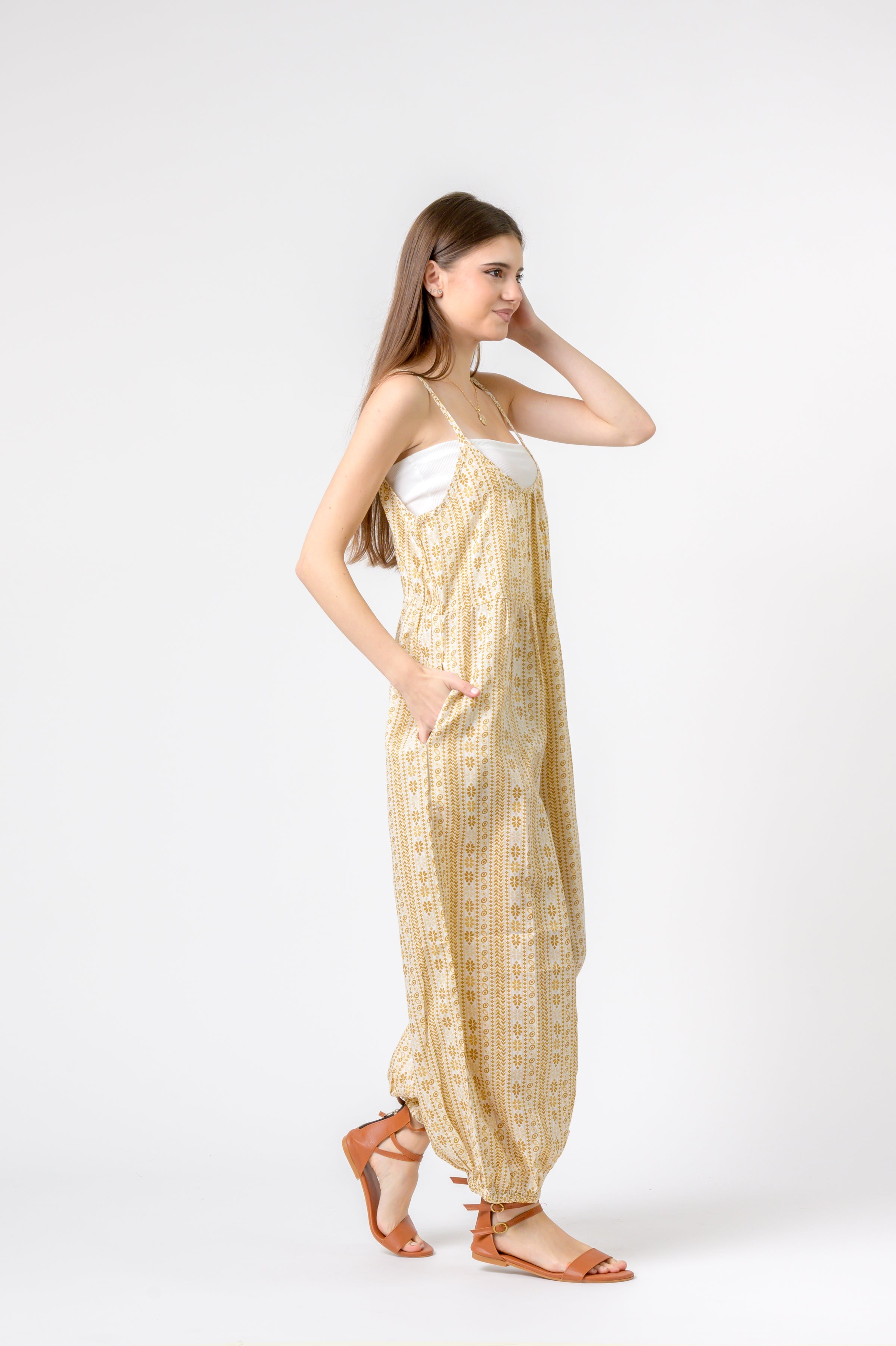 Rhea Eva Jumpsuit Flower Print