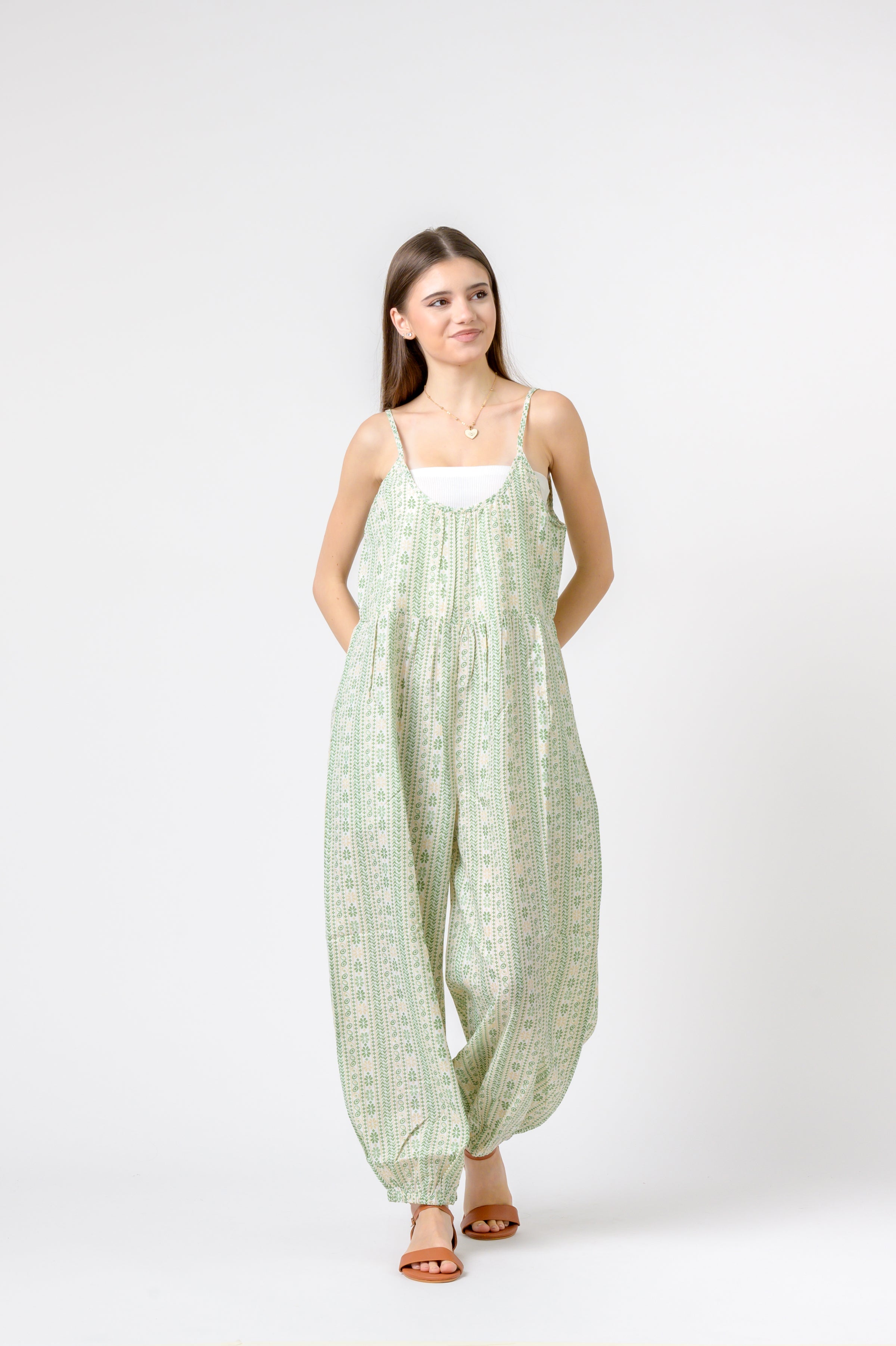 Rhea Eva Jumpsuit Flower Print