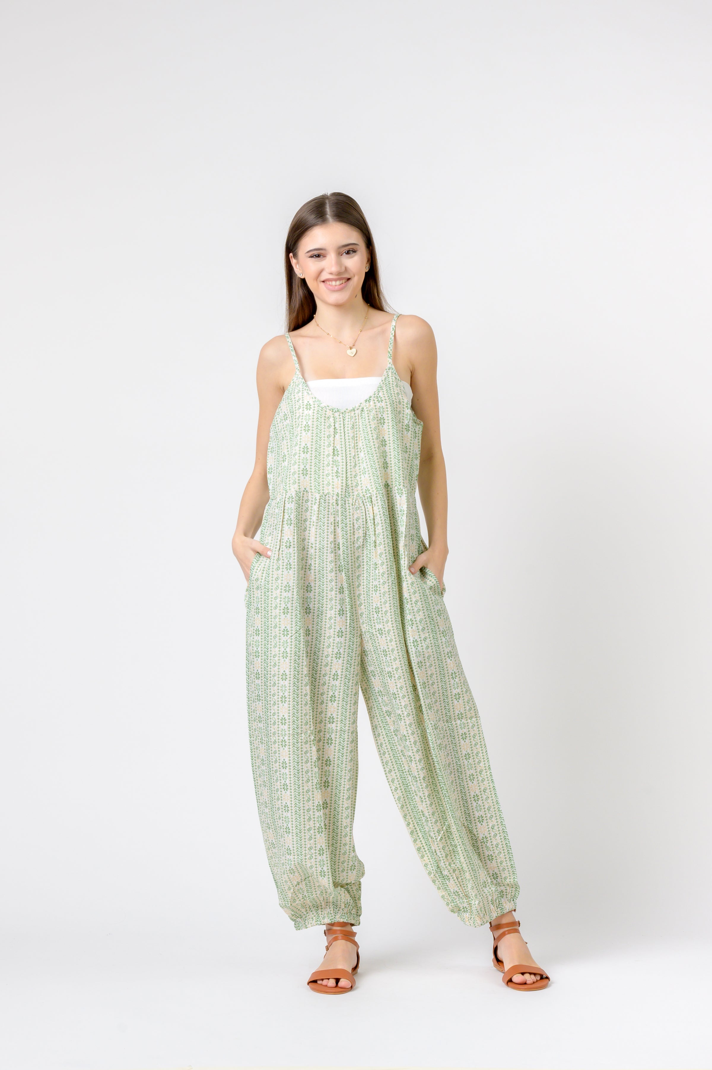Rhea Eva Jumpsuit Flower Print