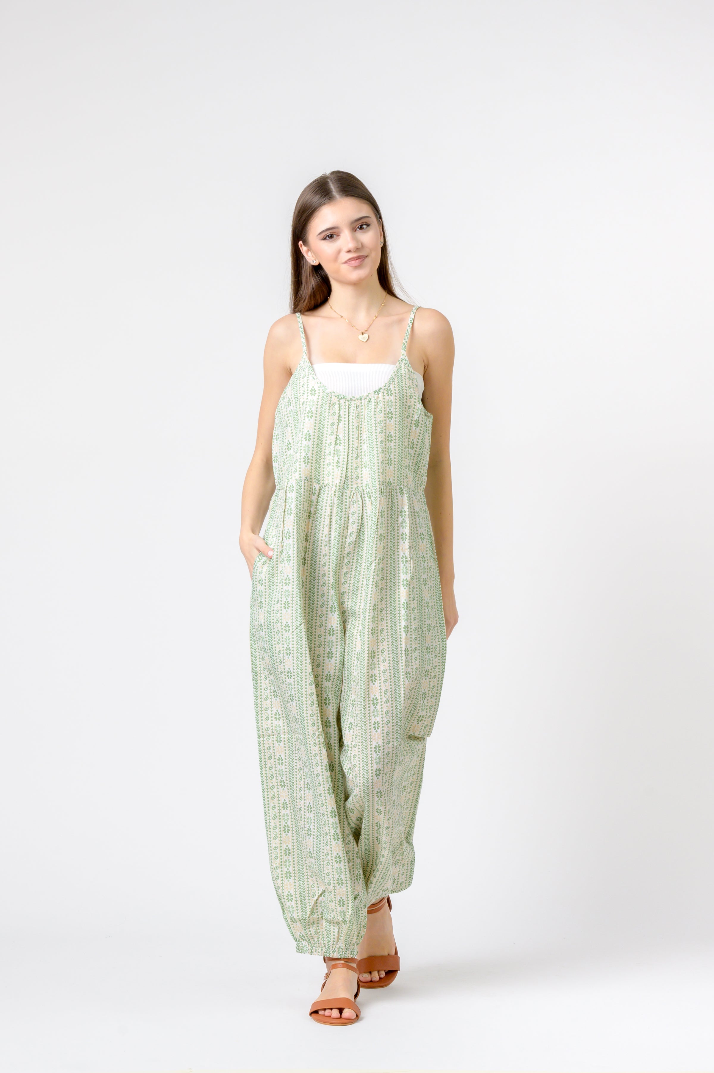 Rhea Eva Jumpsuit Flower Print