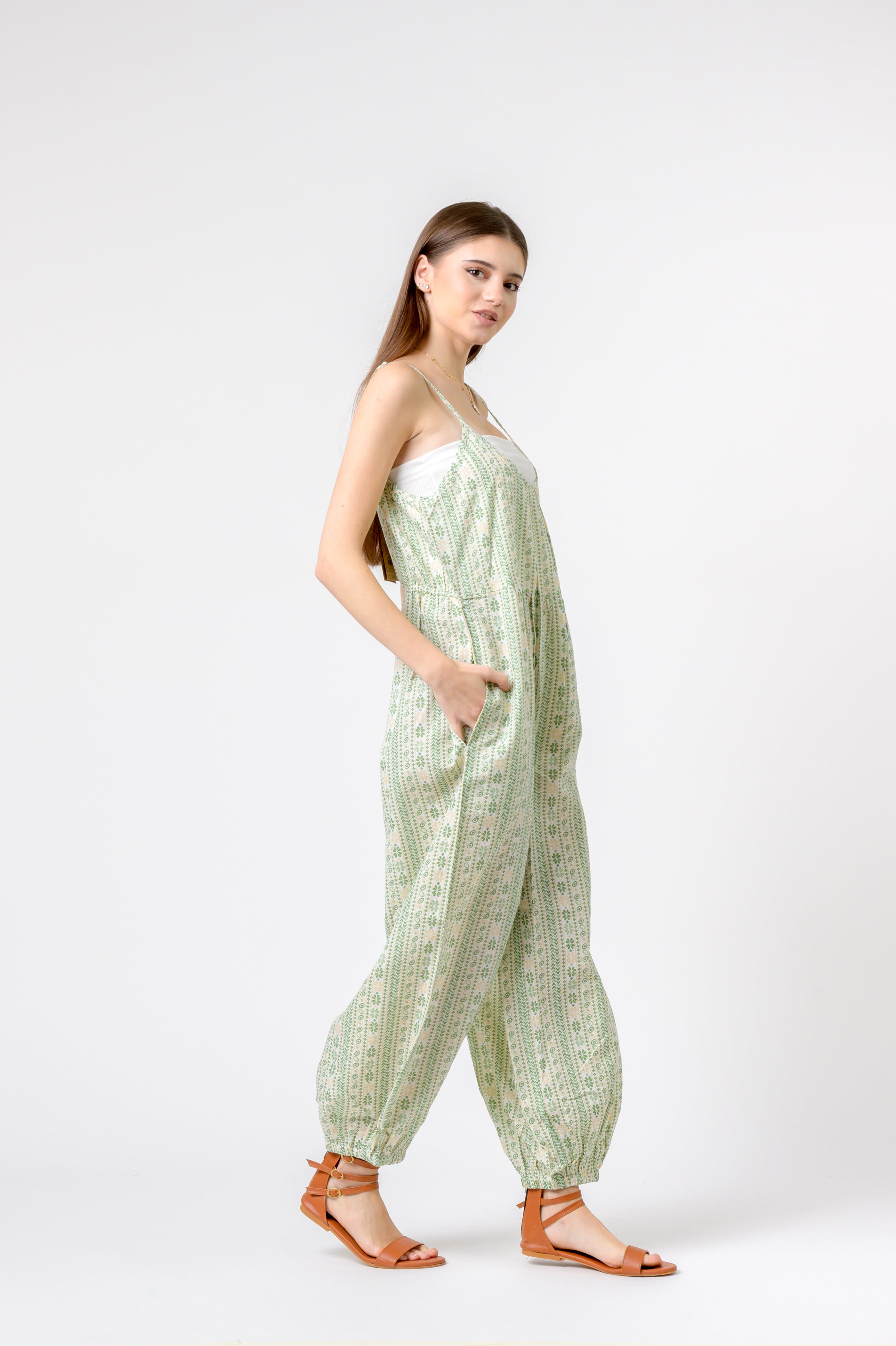Rhea Eva Jumpsuit Flower Print