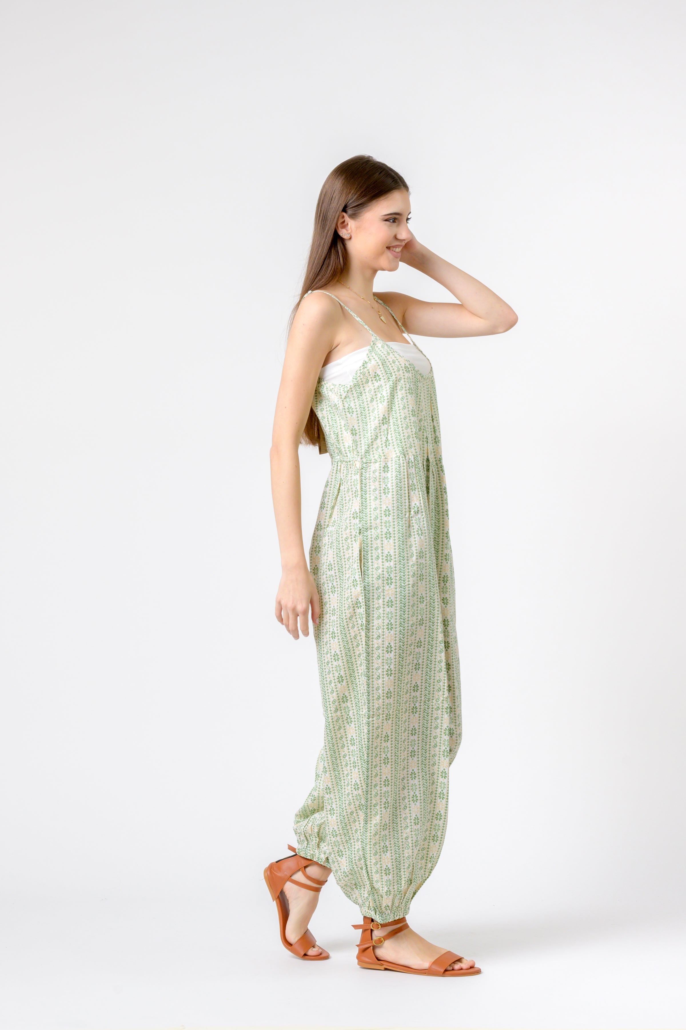 Rhea Eva Jumpsuit Flower Print