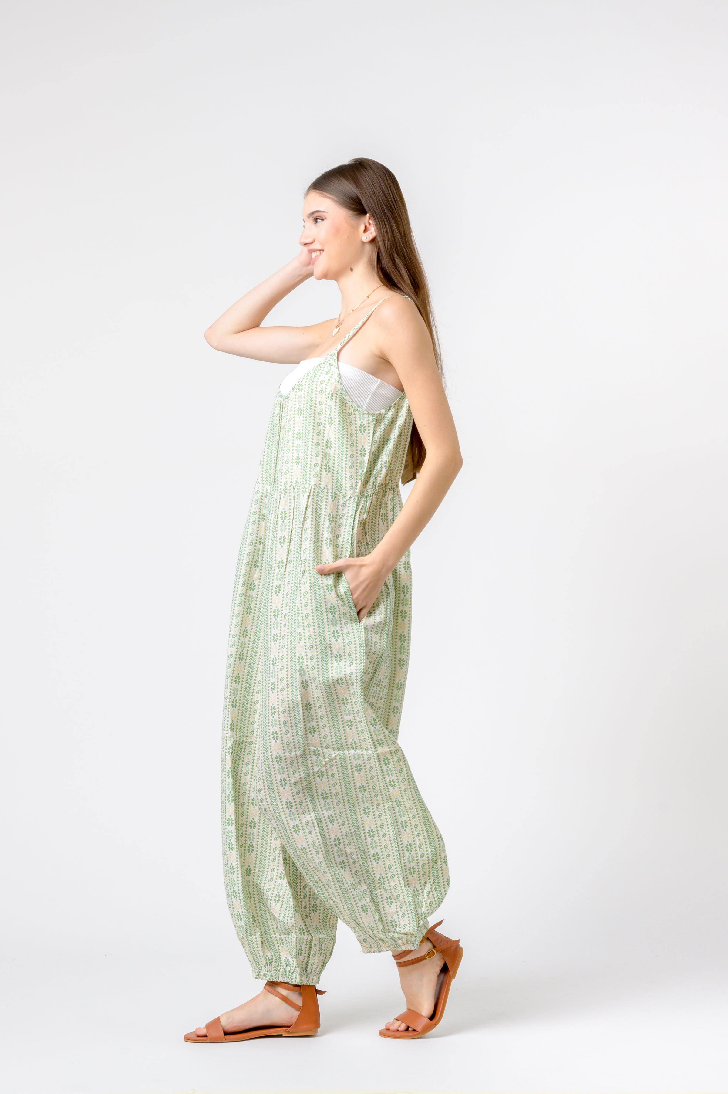 Rhea Eva Jumpsuit Flower Print