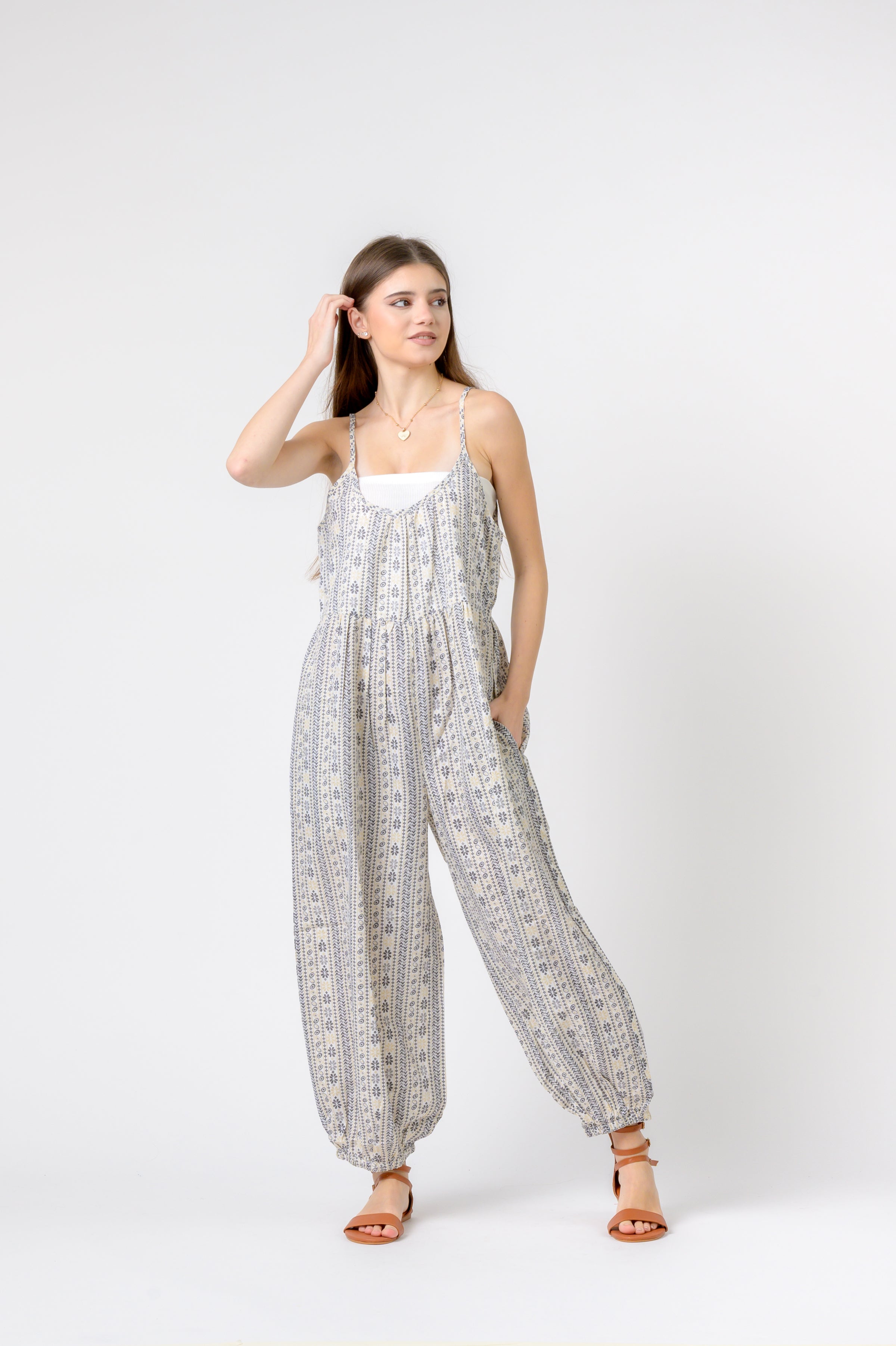Rhea Eva Jumpsuit Flower Print