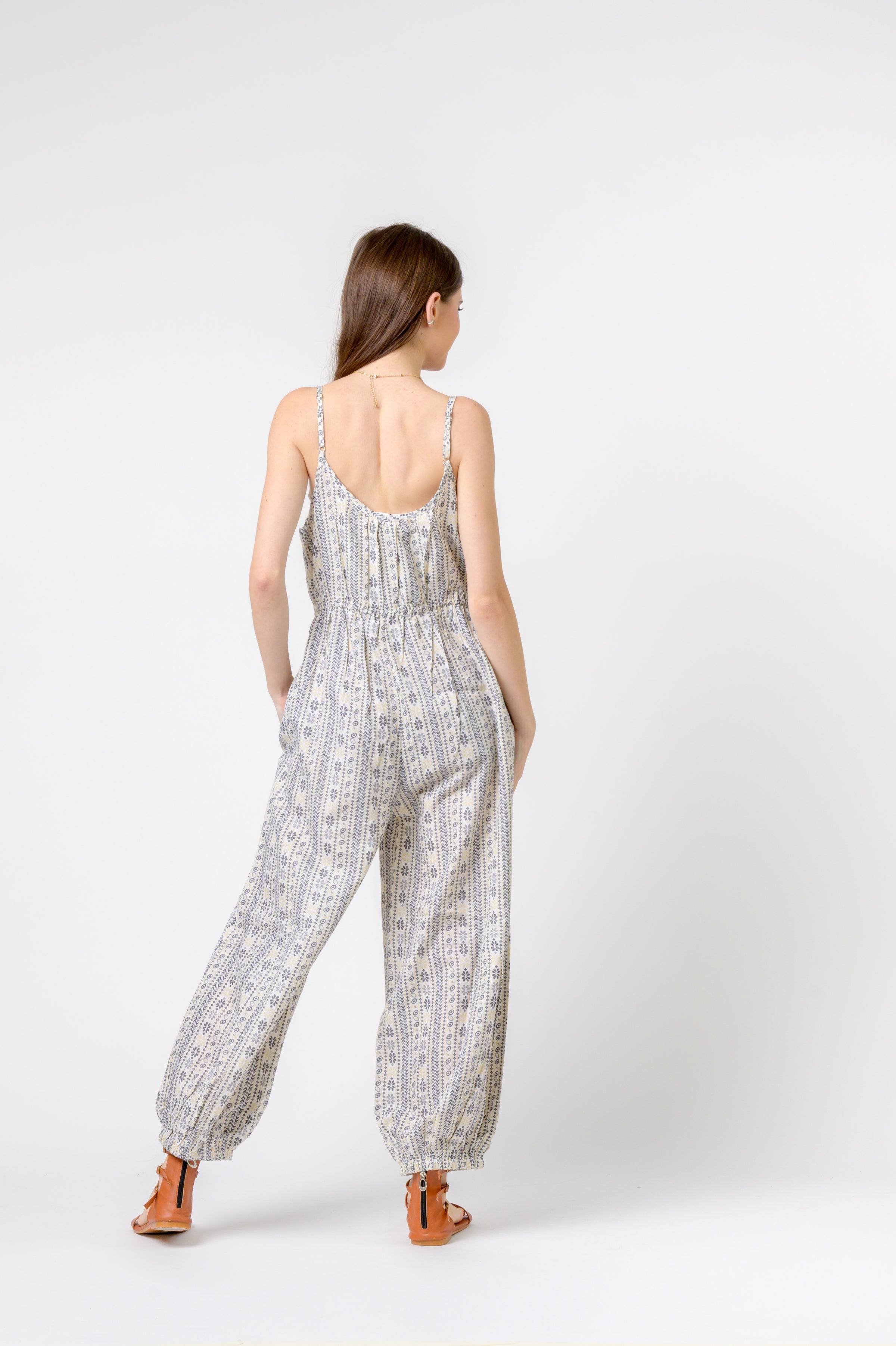 Rhea Eva Jumpsuit Flower Print