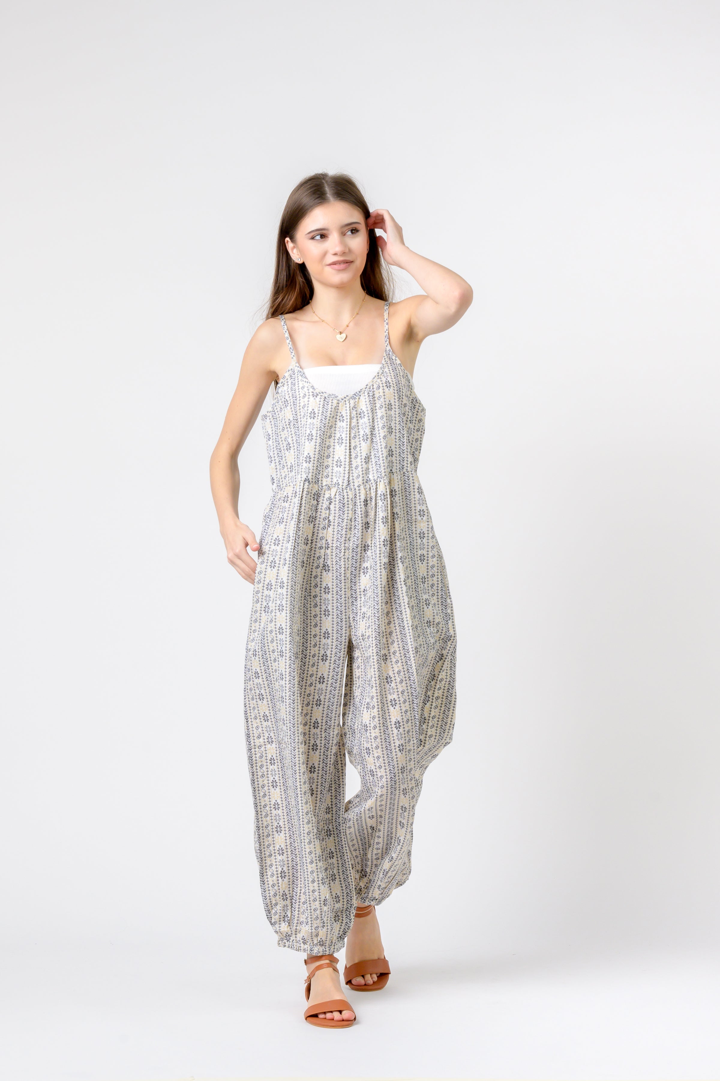 Rhea Eva Jumpsuit Flower Print
