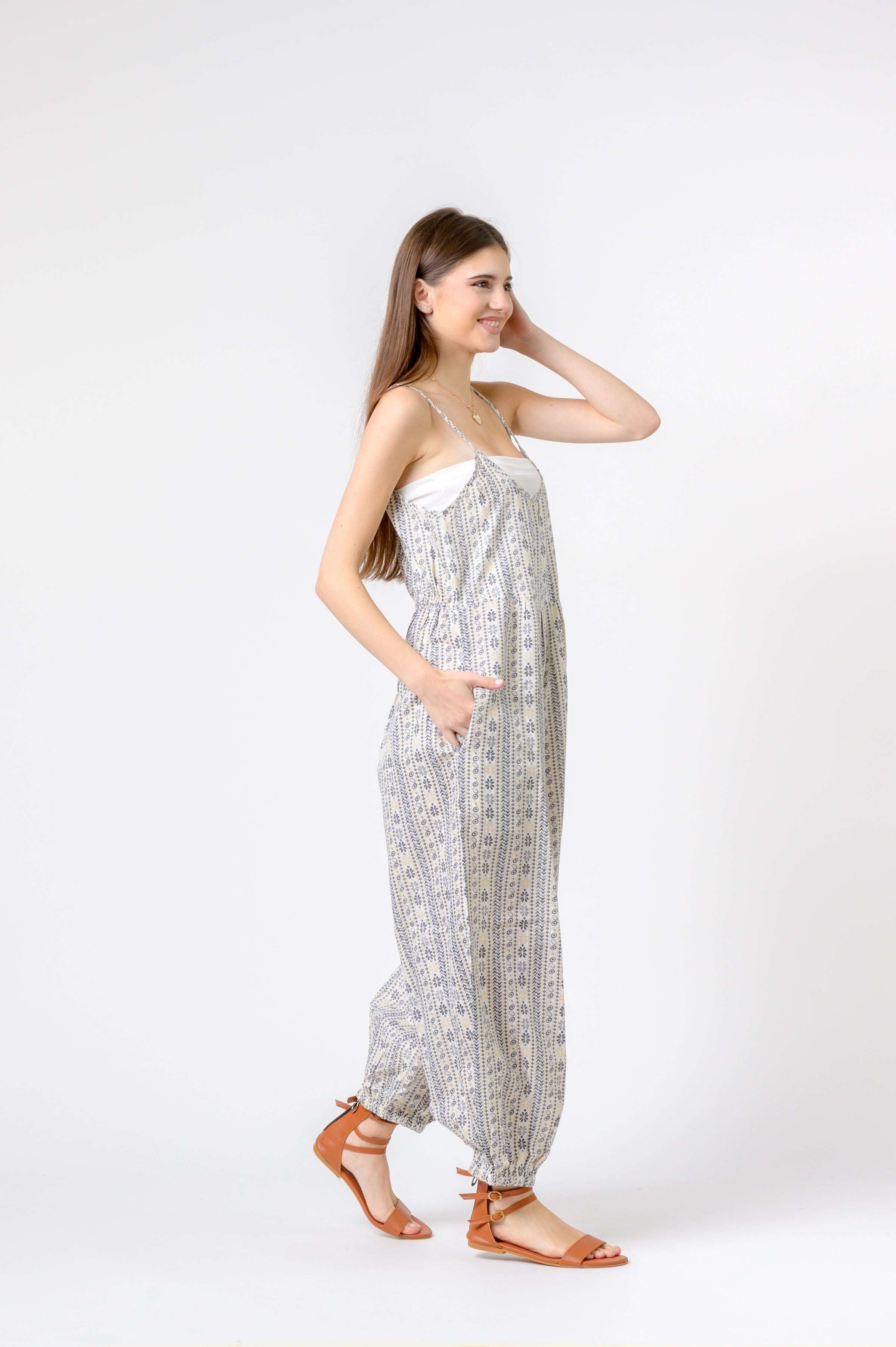 Rhea Eva Jumpsuit Flower Print