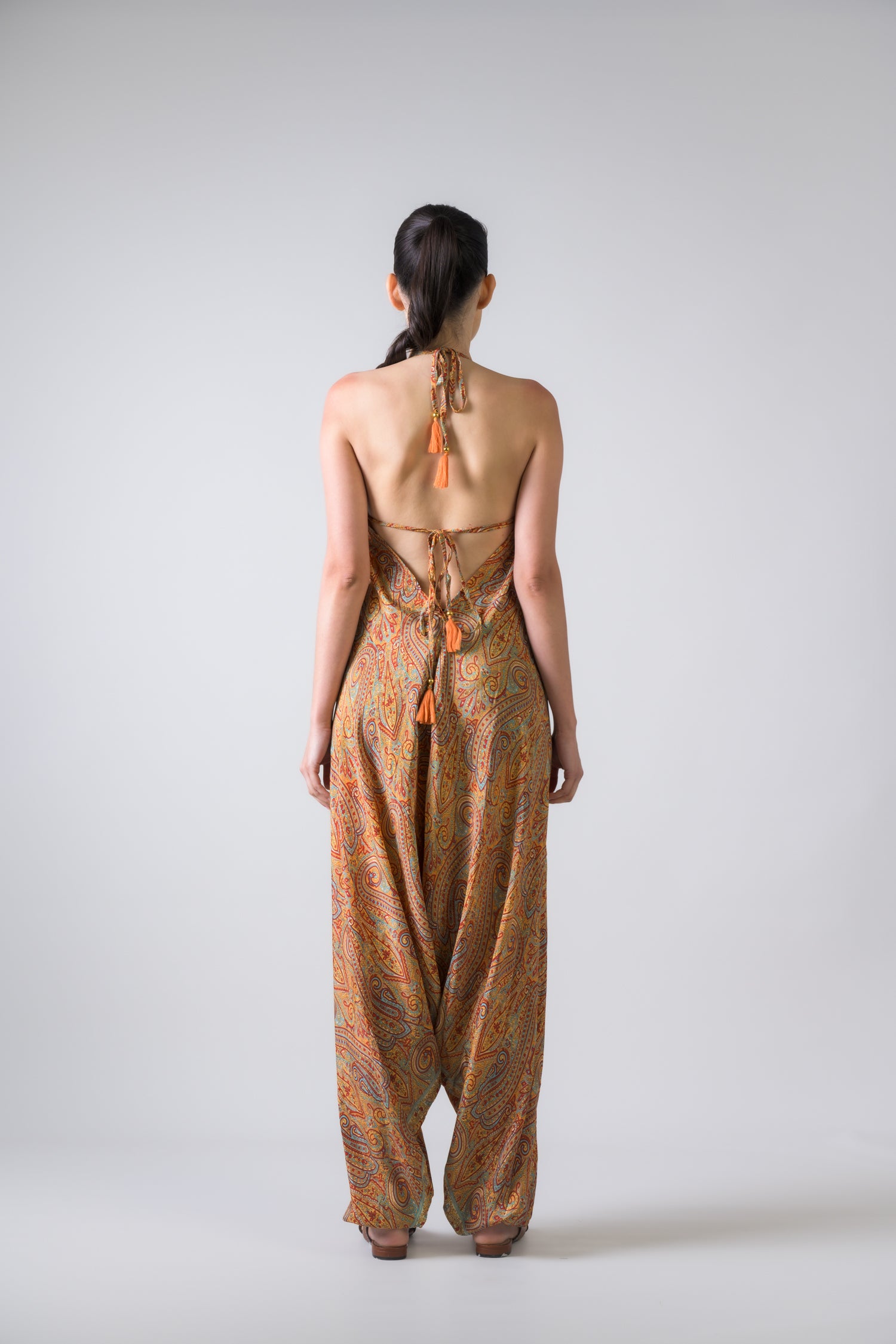 Rhea Boho Print Harem Jumpsuit Assorted / One Size