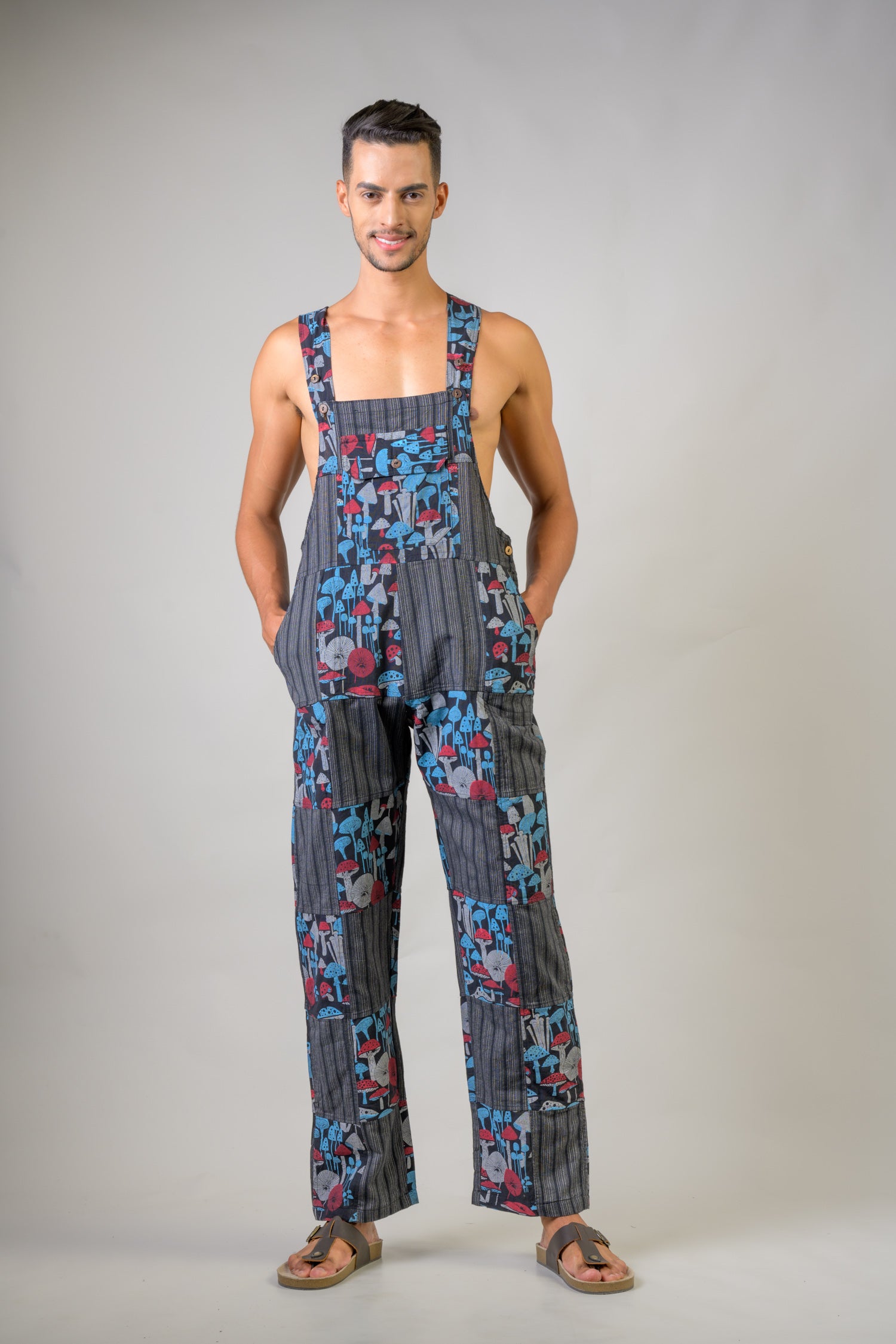 Rhea Stripe and Mushroom Jumper Black / Small