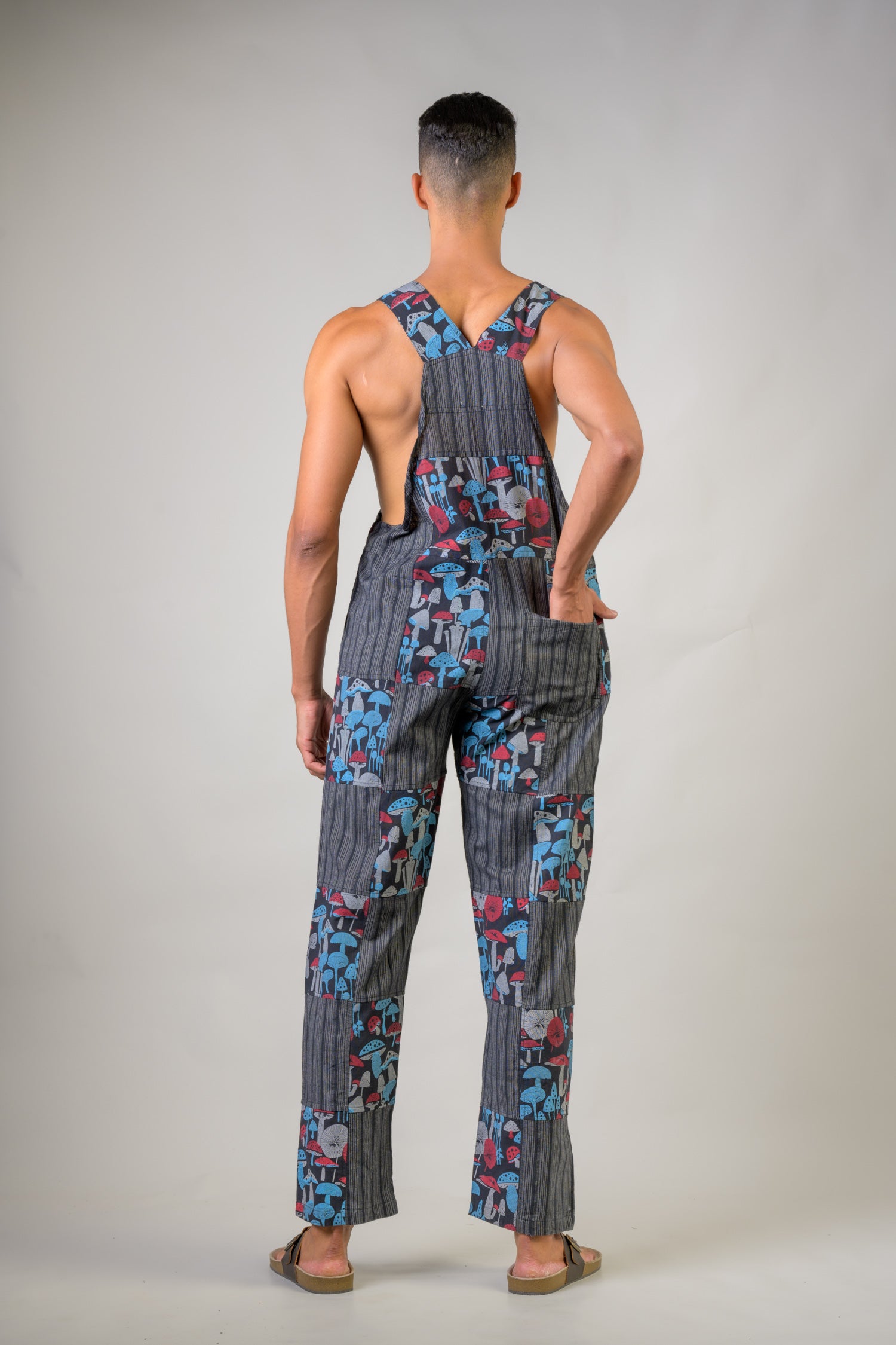 Rhea Stripe and Mushroom Jumper Black / Medium