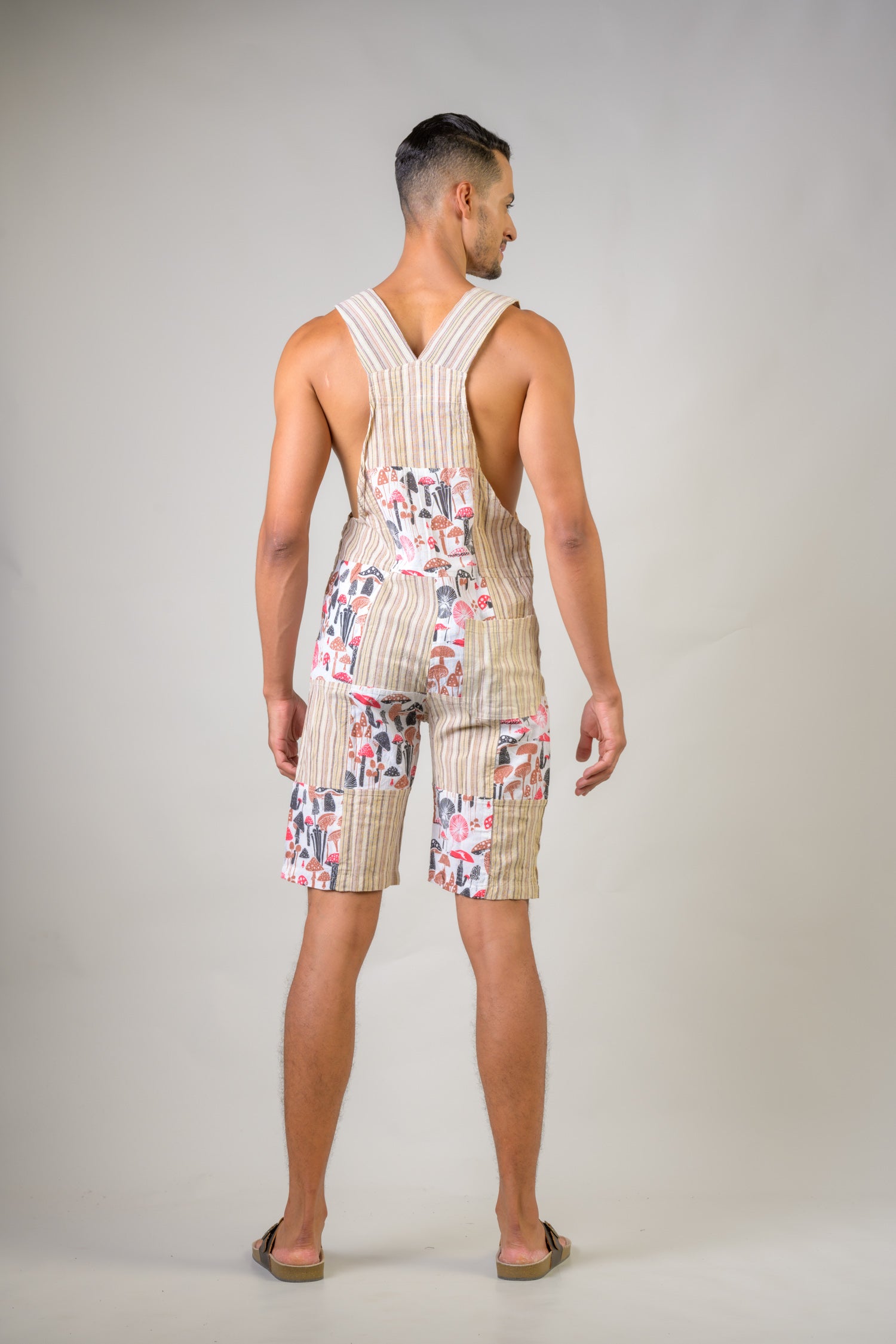 Rhea Stripe and Mushroom Short Jumper Black / Small