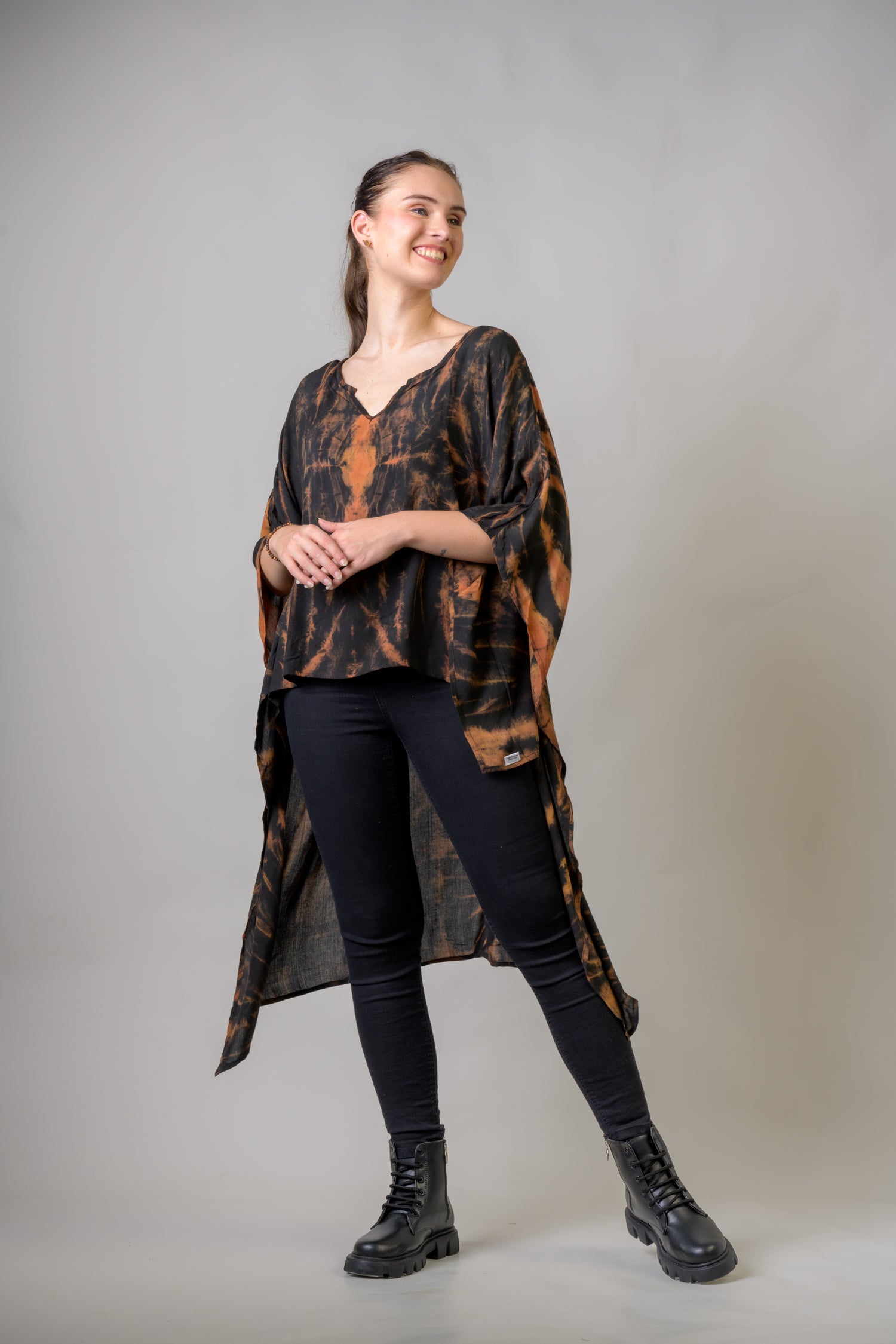 Rhea Jumble Pattern Kaftan Assorted / One Size