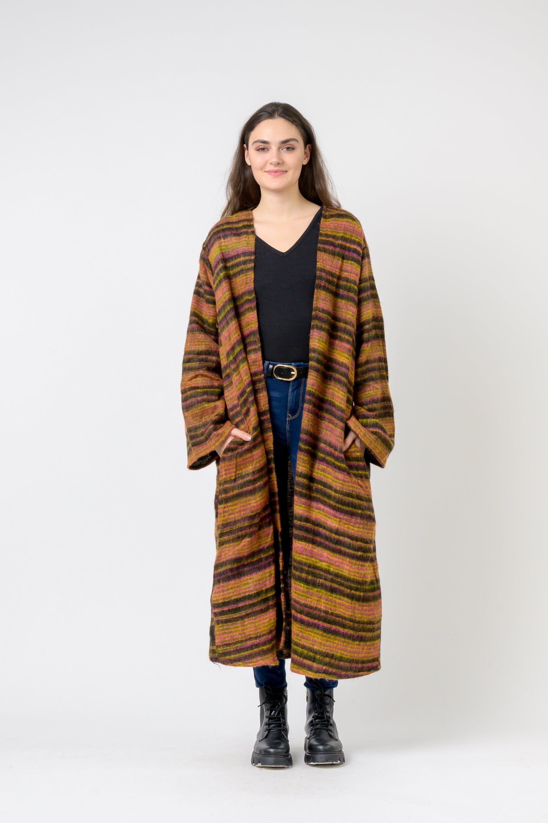 Rhea Striped Duster