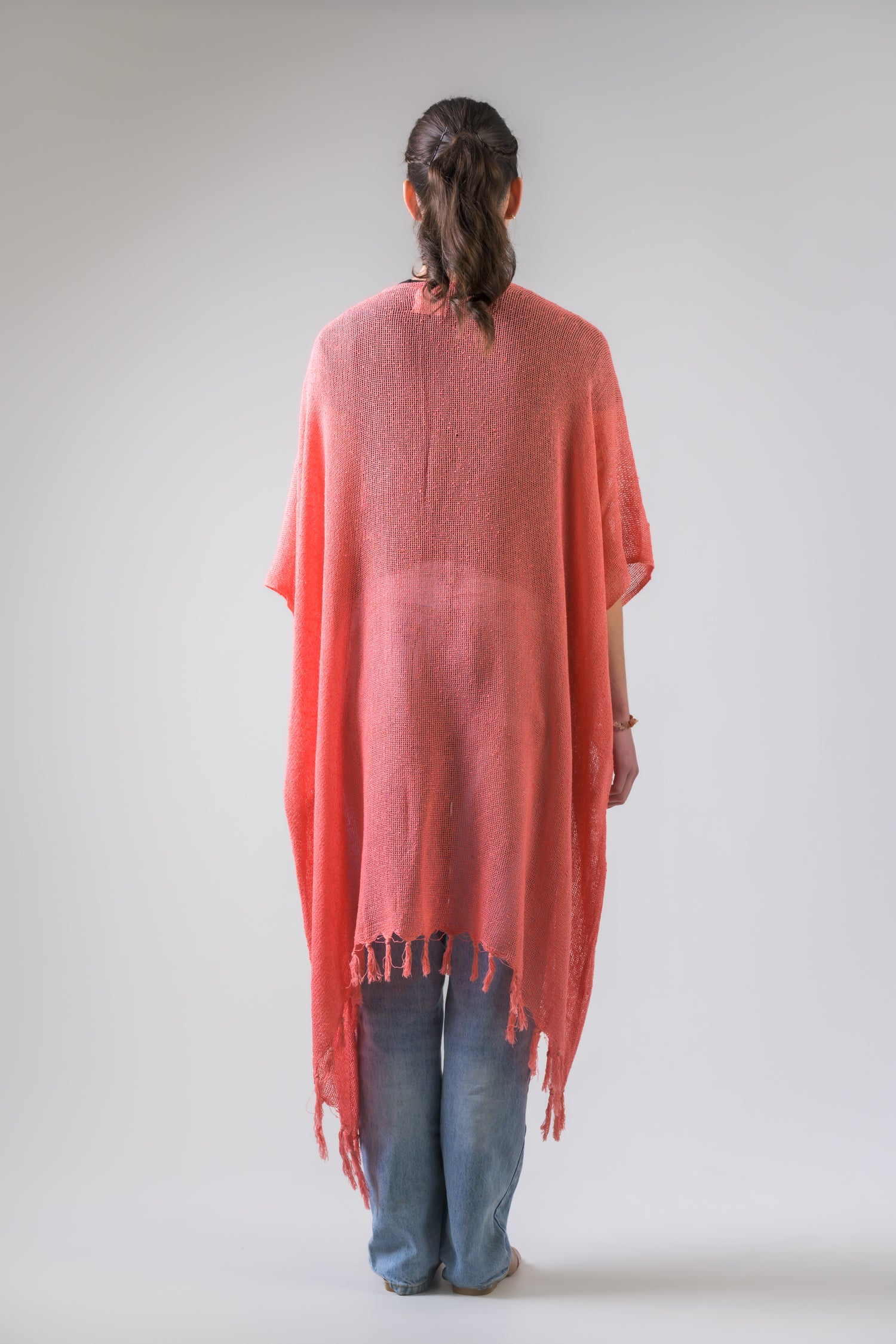 Rhea Light Short Kimono Black / One Size