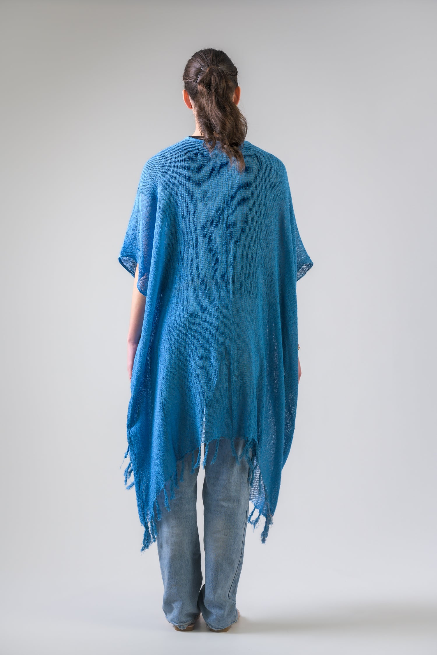 Rhea Light Short Kimono Black / One Size