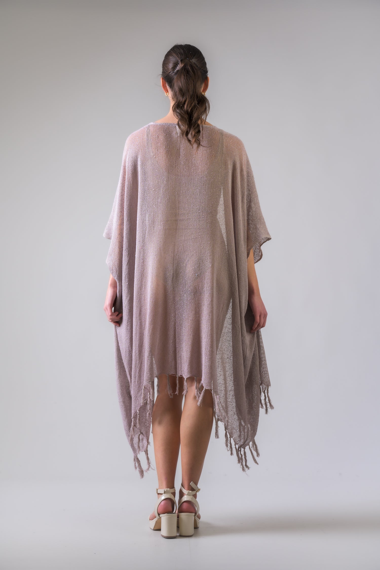 Rhea Light Short Kimono Black / One Size