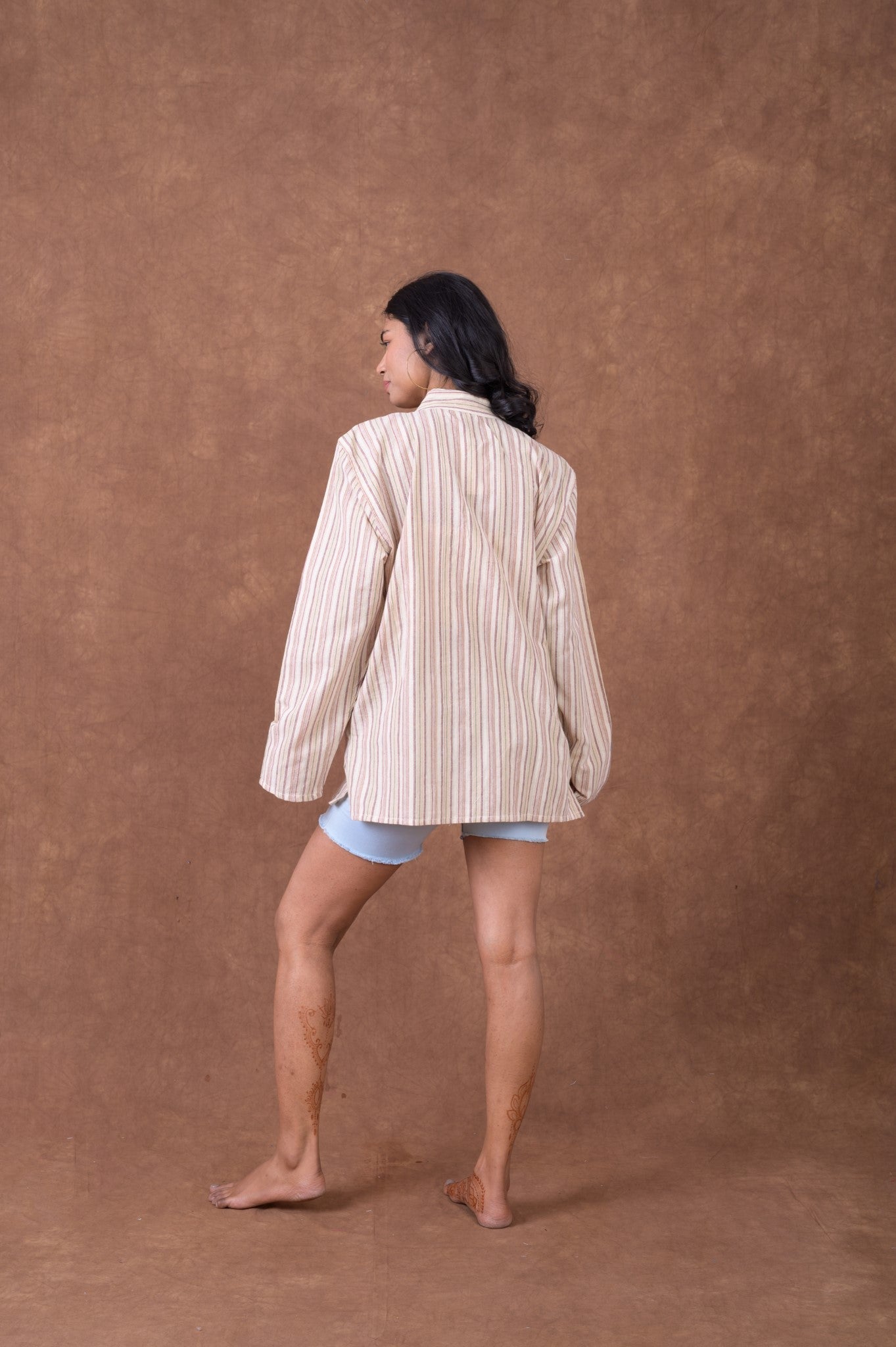 Rhea Striped Pocket Shirt Black / Small