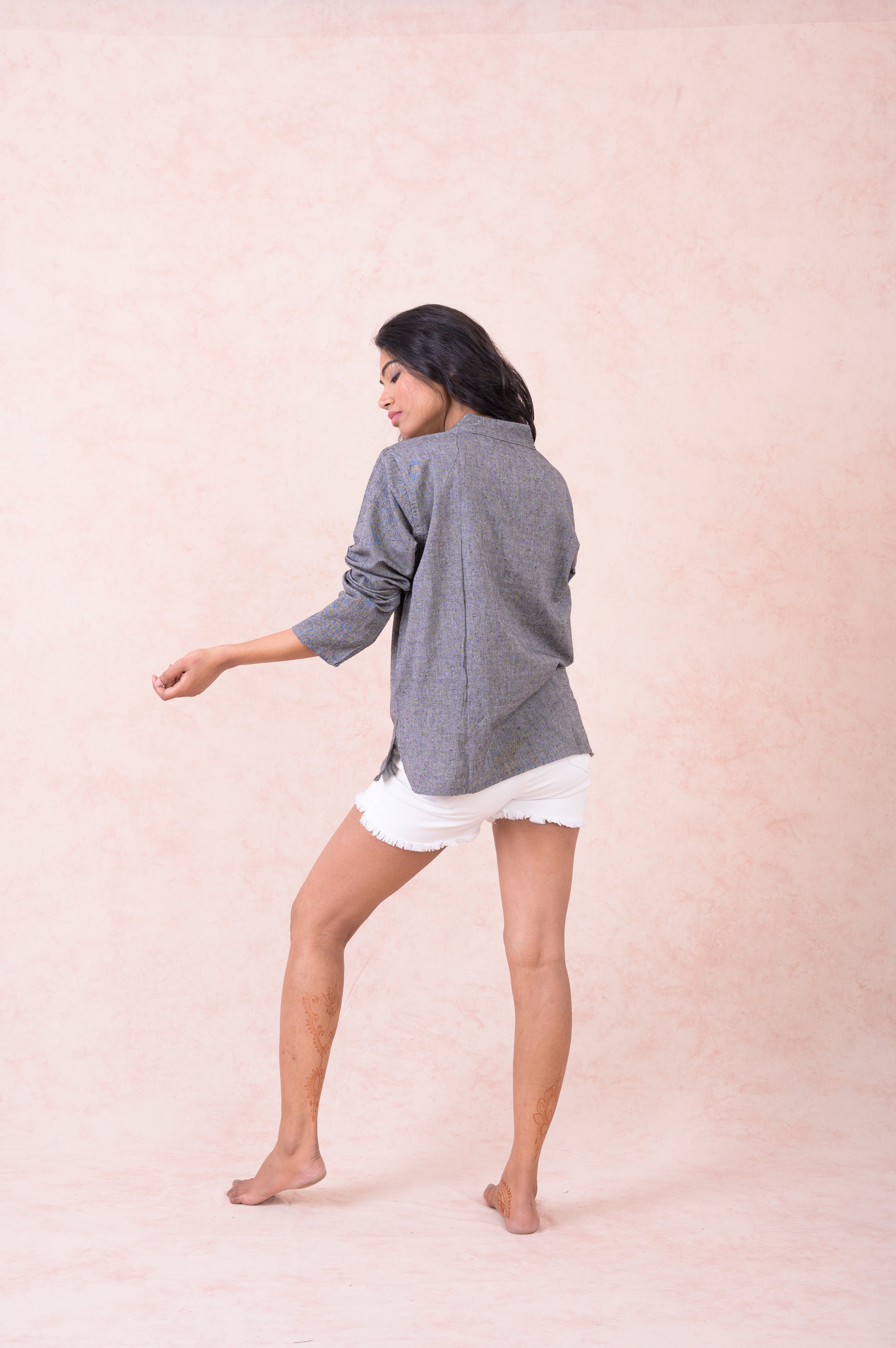 Rhea Solid Long Sleeve Top Black / Small