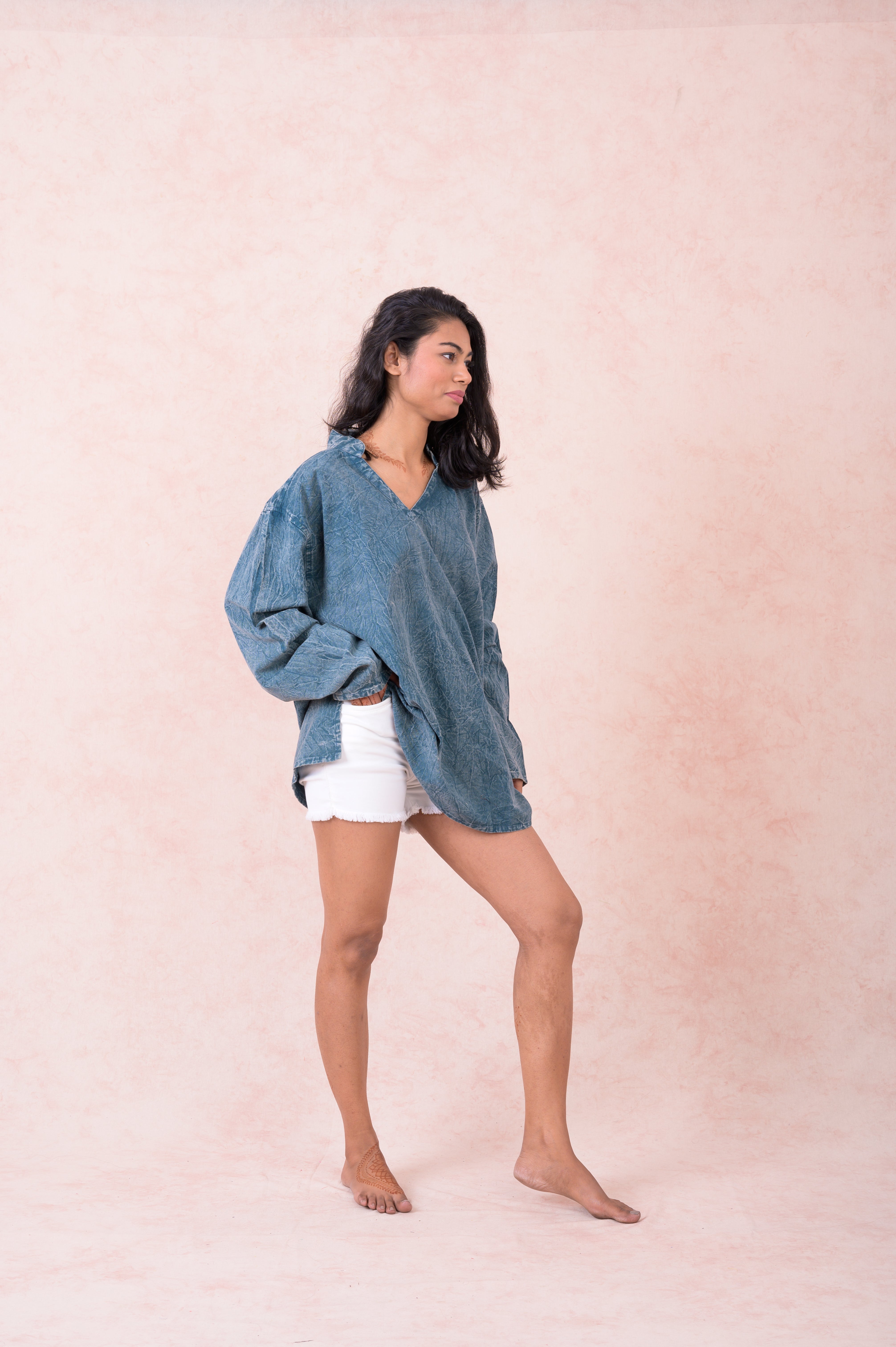 Rhea Solid Long Sleeve Top Black / Small