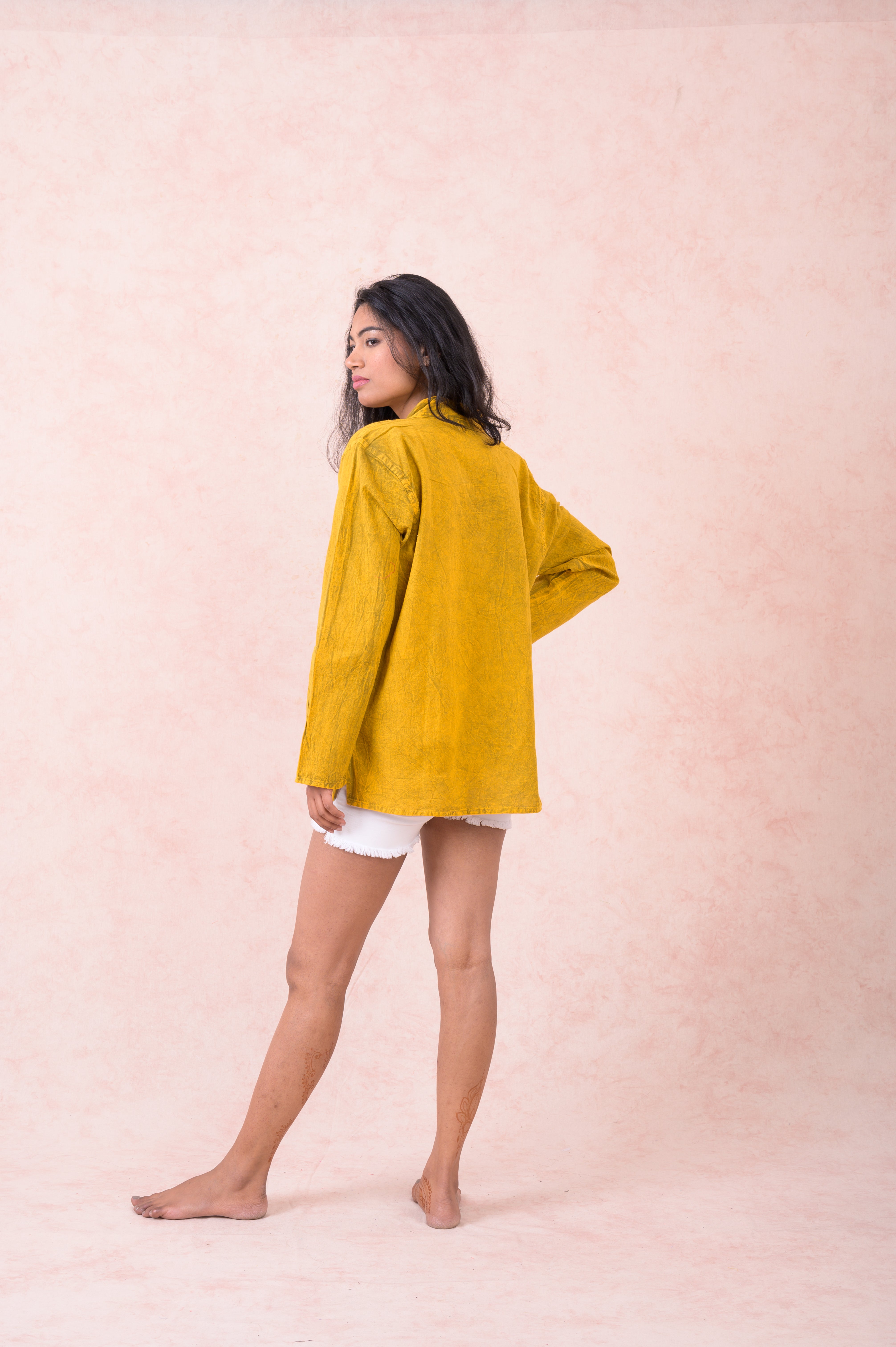 Rhea Solid Long Sleeve Top Black / Small