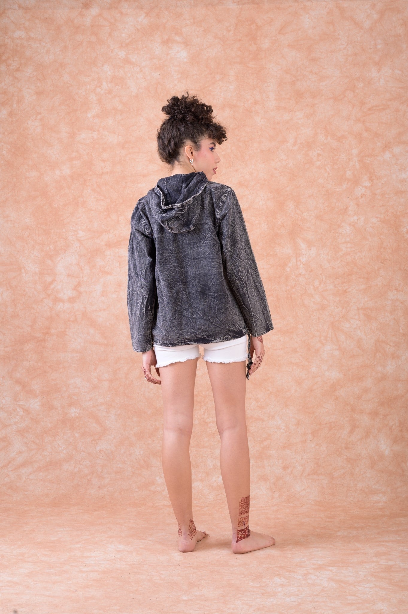 Rhea Flower of Life Hoodie Black / XLarge