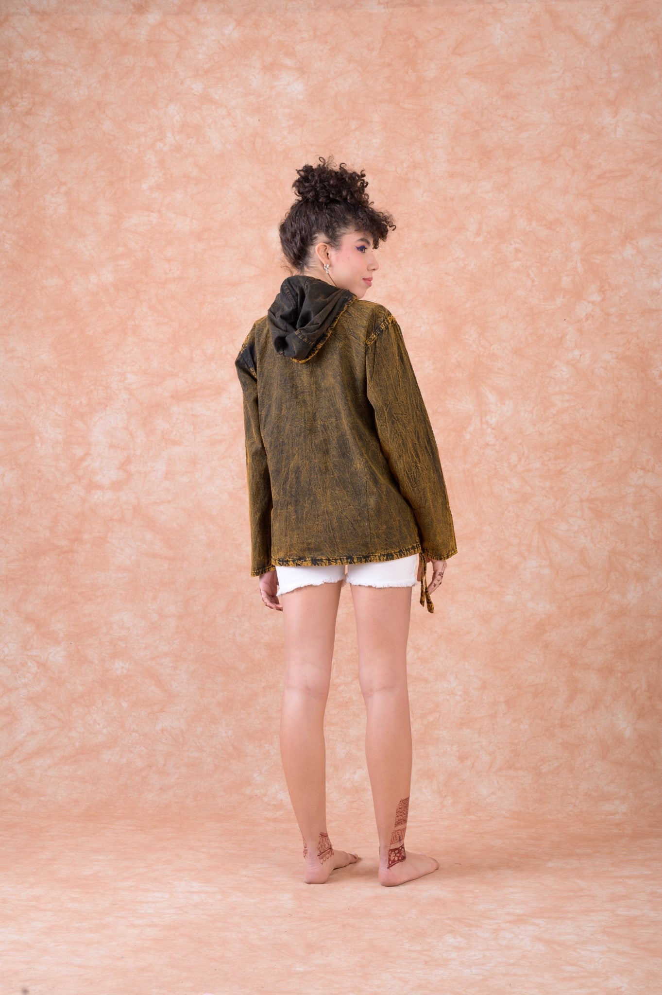 Rhea Flower of Life Hoodie Yellow / Small