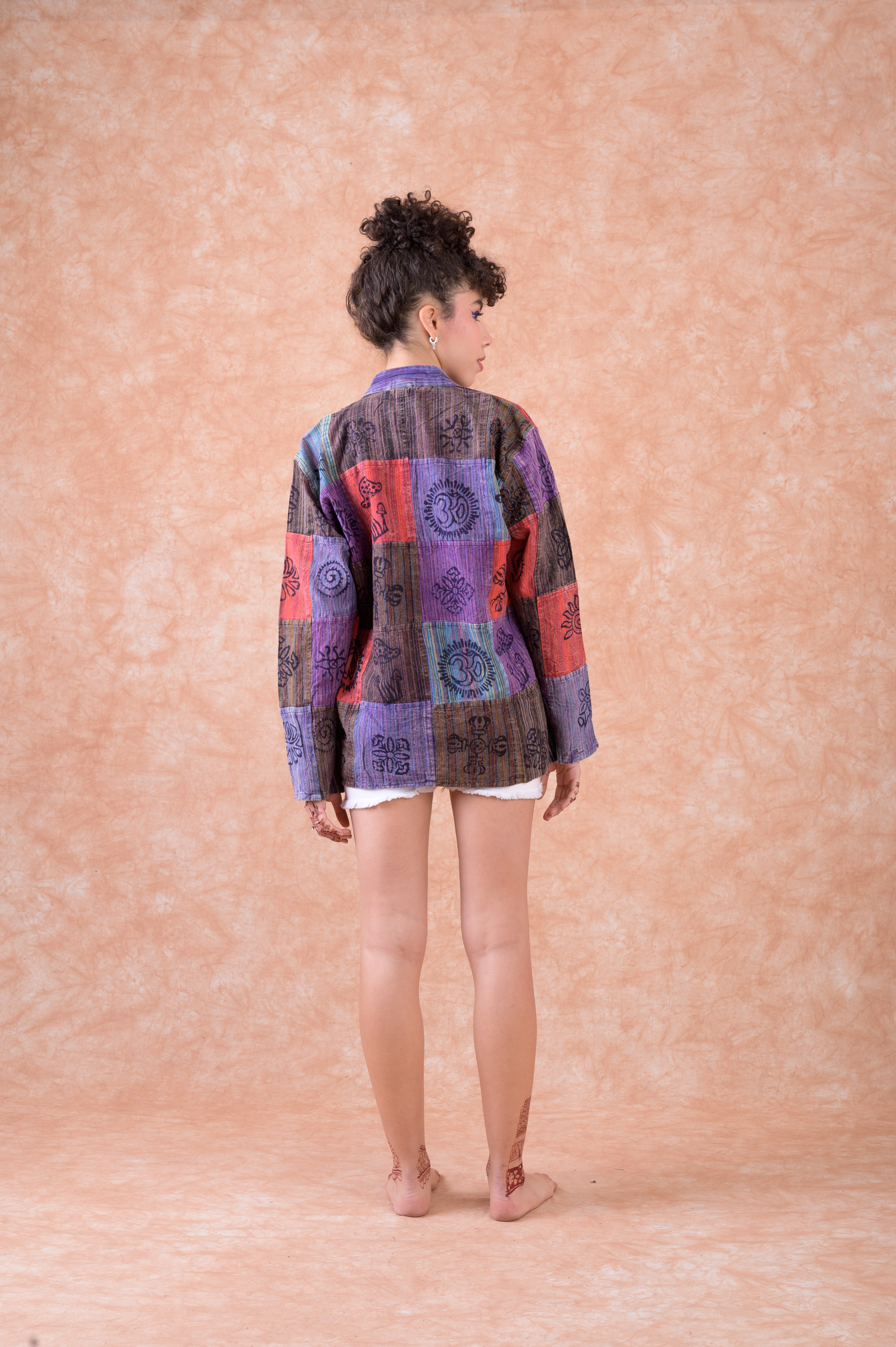 Rhea Symbol'd Buttons & Pocket Top