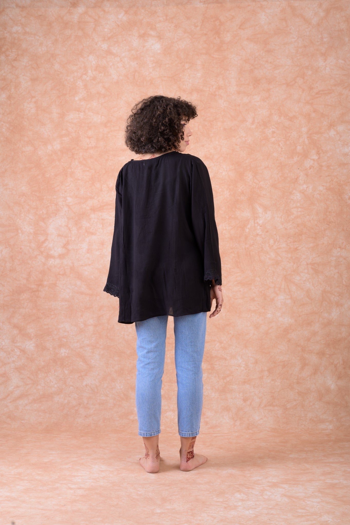 Rhea Natasha Top Black / L/X