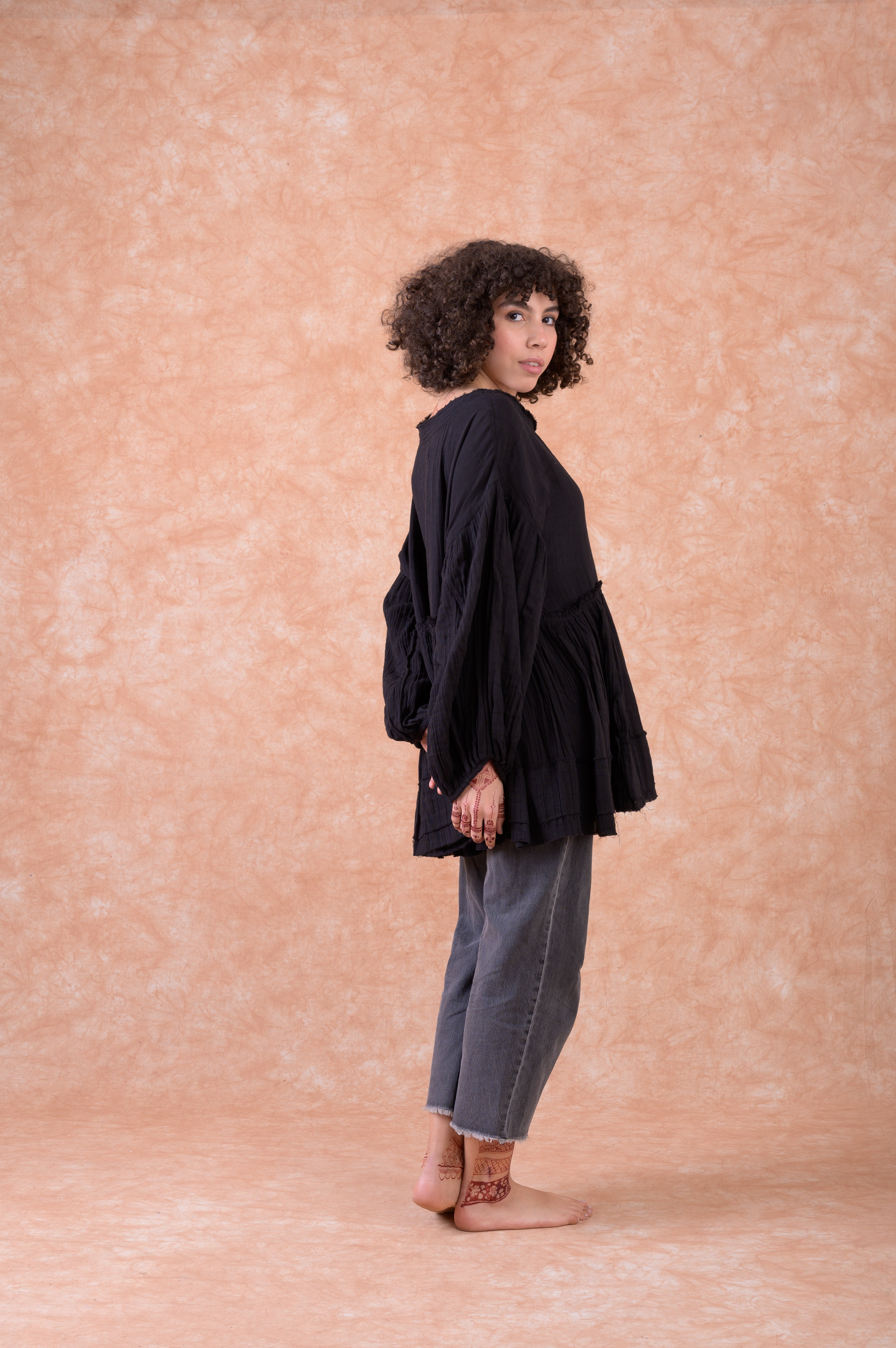 Rhea Olivia Top Black / L/X