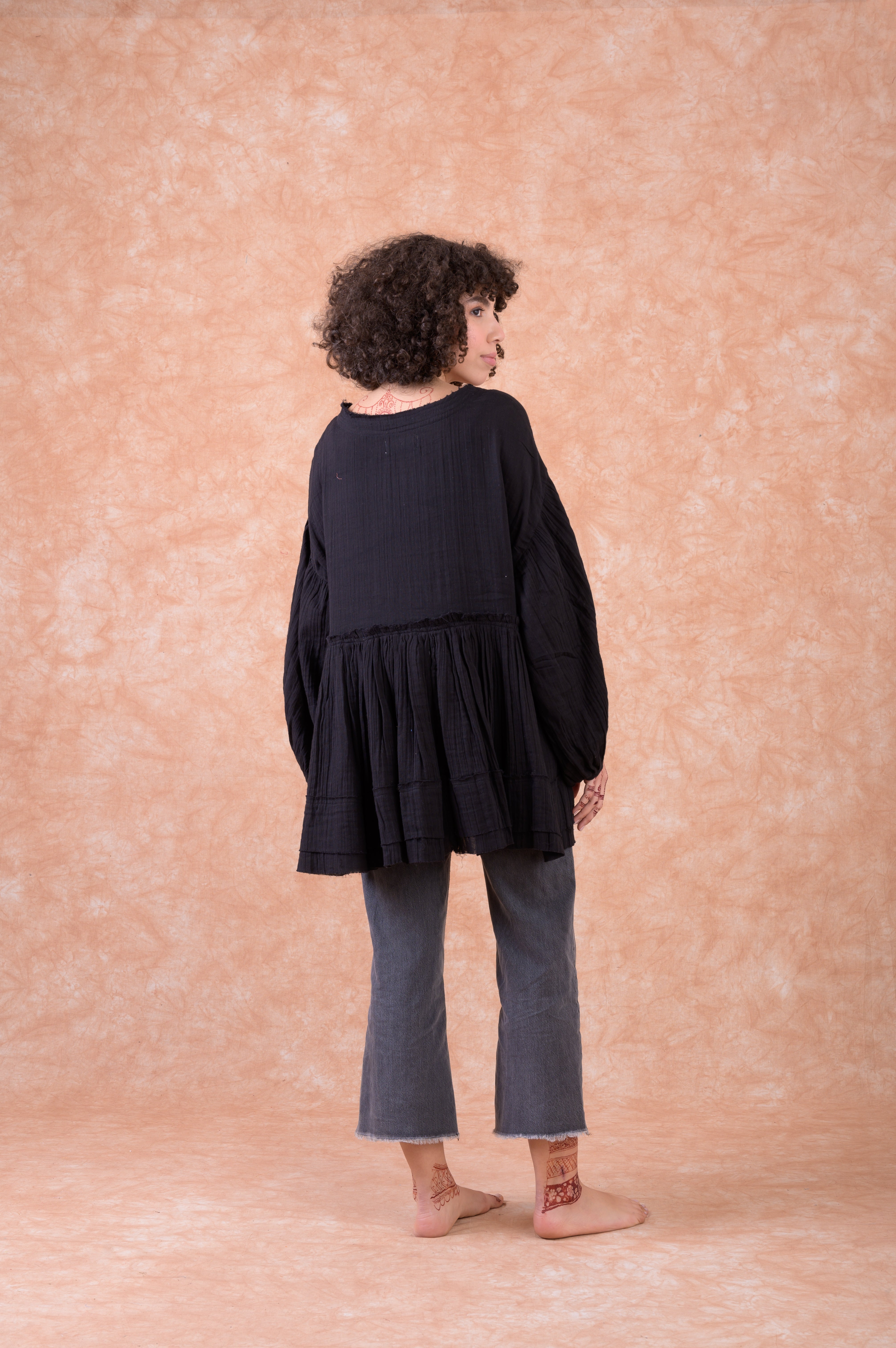 Rhea Olivia Top Black / L/X