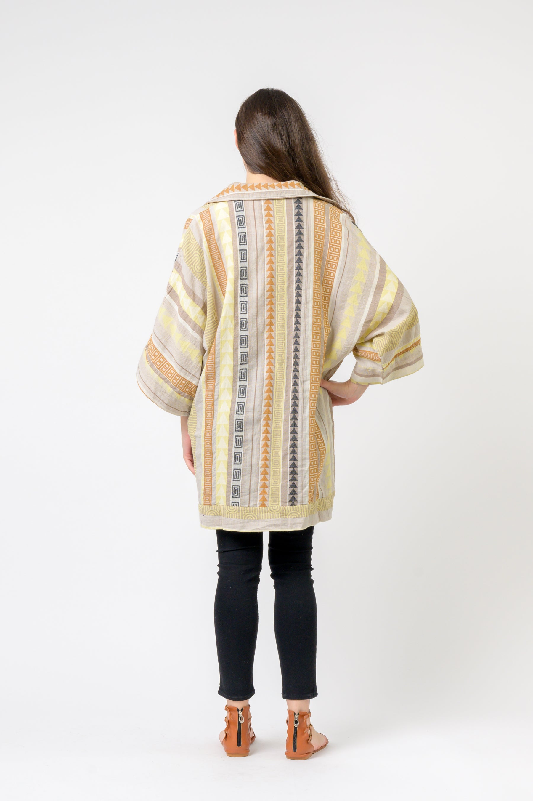 Rhea Colorful Short Kaftan