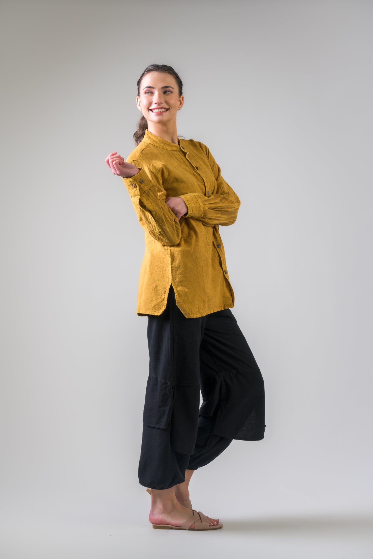 Rhea Cotton Button-Down Shirt