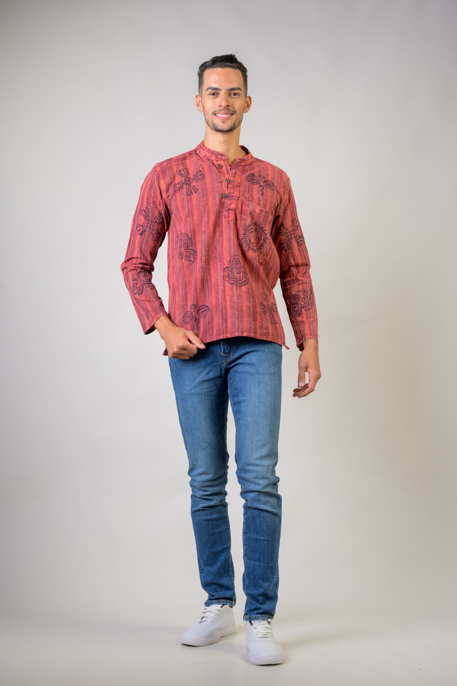 Rhea Cotton Wass Shirt Blue / 2XLarge