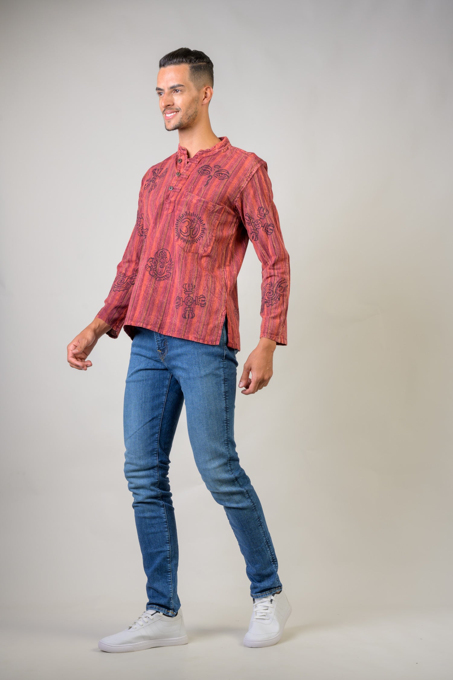 Rhea Cotton Wass Shirt Blue / 2XLarge