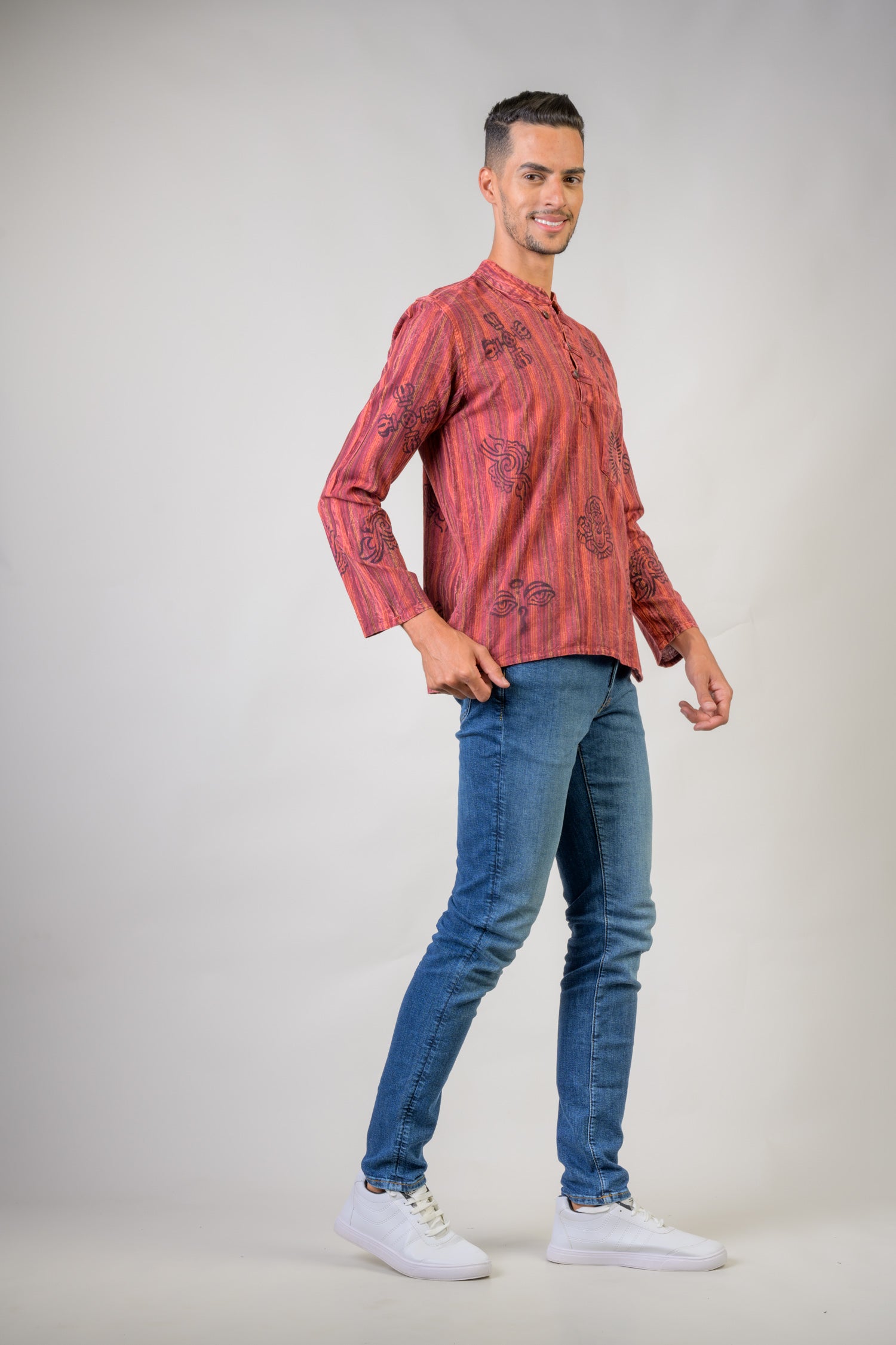 Rhea Cotton Wass Shirt Blue / 2XLarge