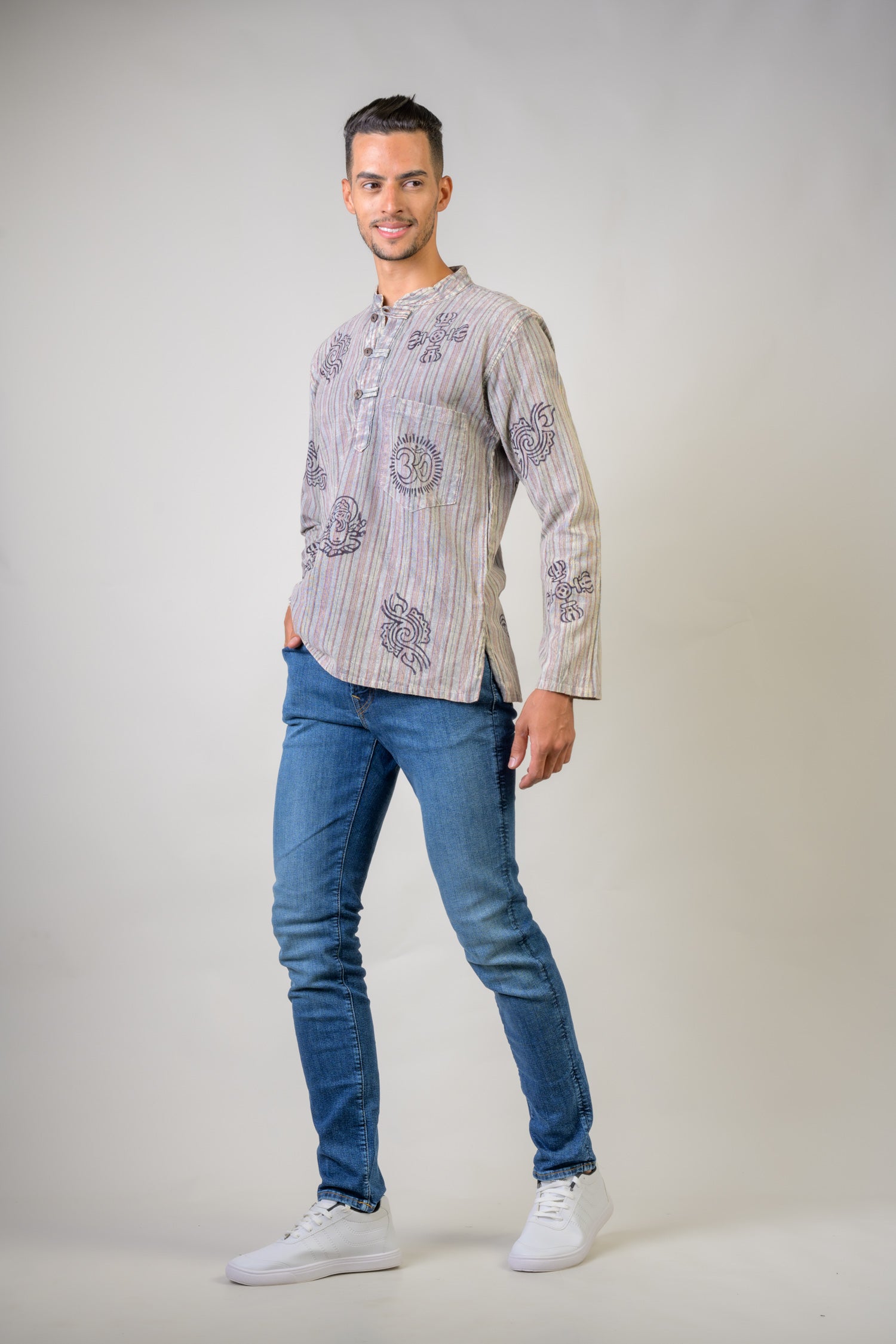 Rhea Cotton Wass Shirt Blue / 2XLarge