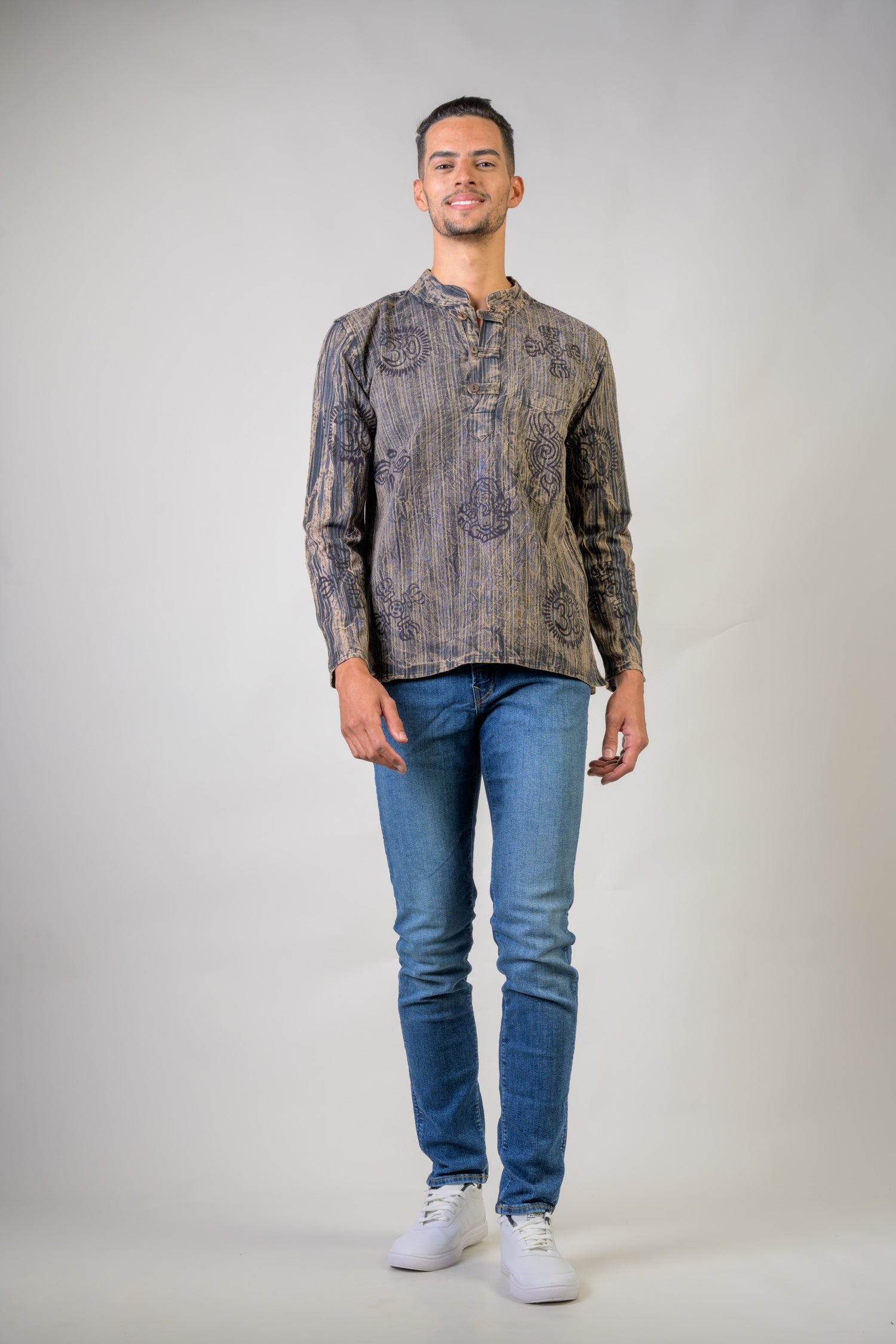 Rhea Cotton Wass Shirt Blue / 2XLarge