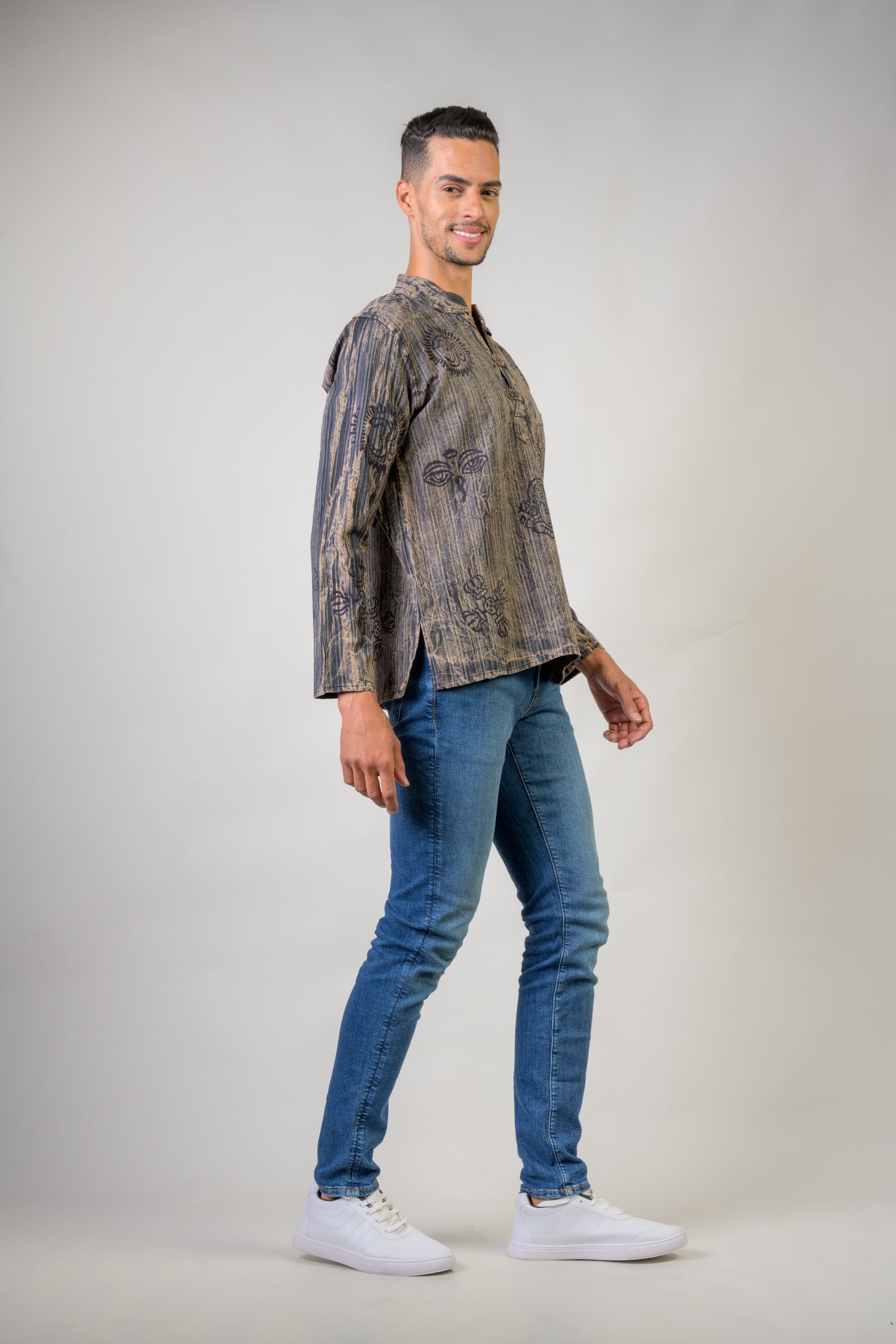 Rhea Cotton Wass Shirt Blue / 2XLarge