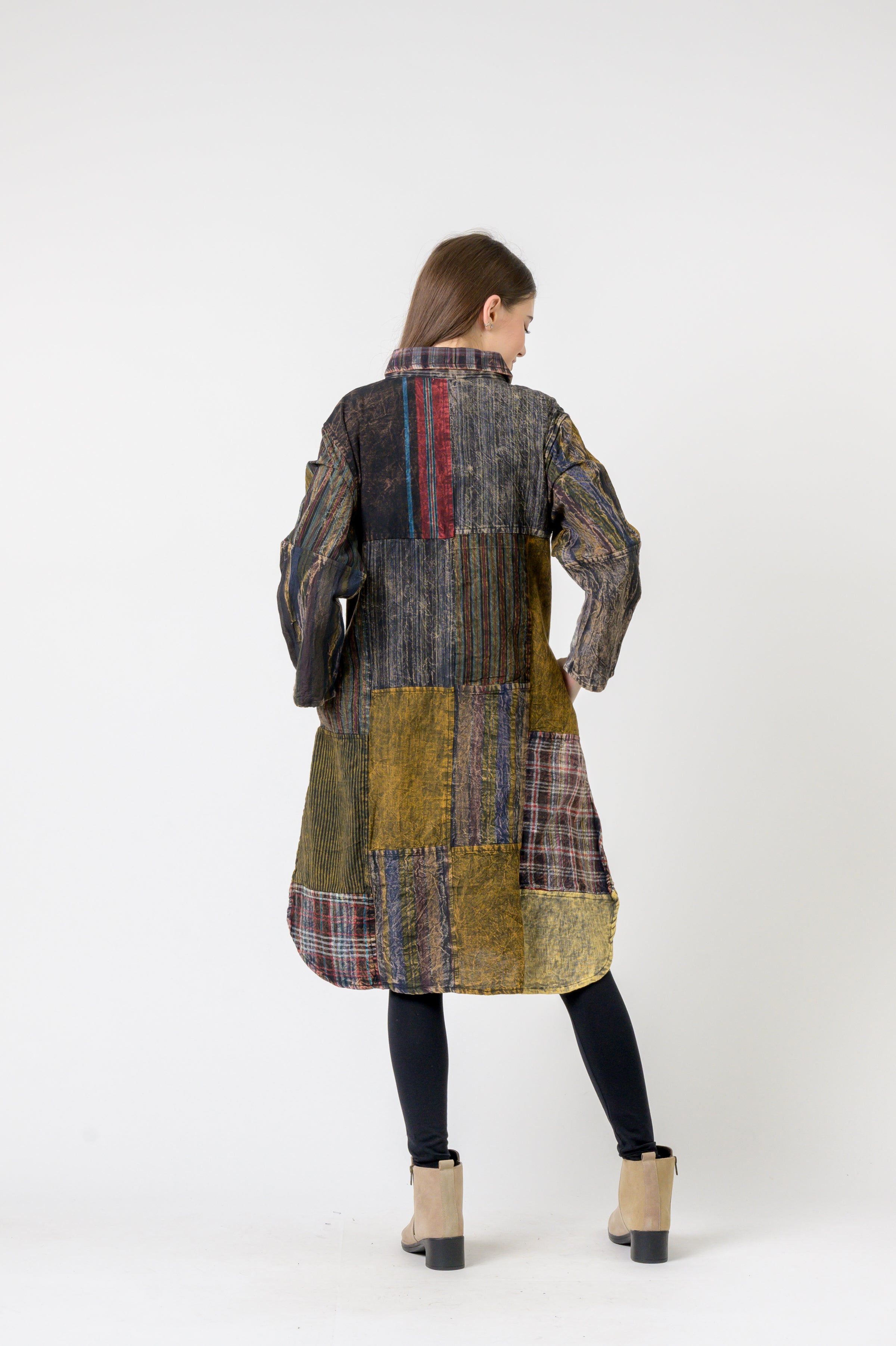 Rhea Collared Cotton Full Sleeve Long shirt