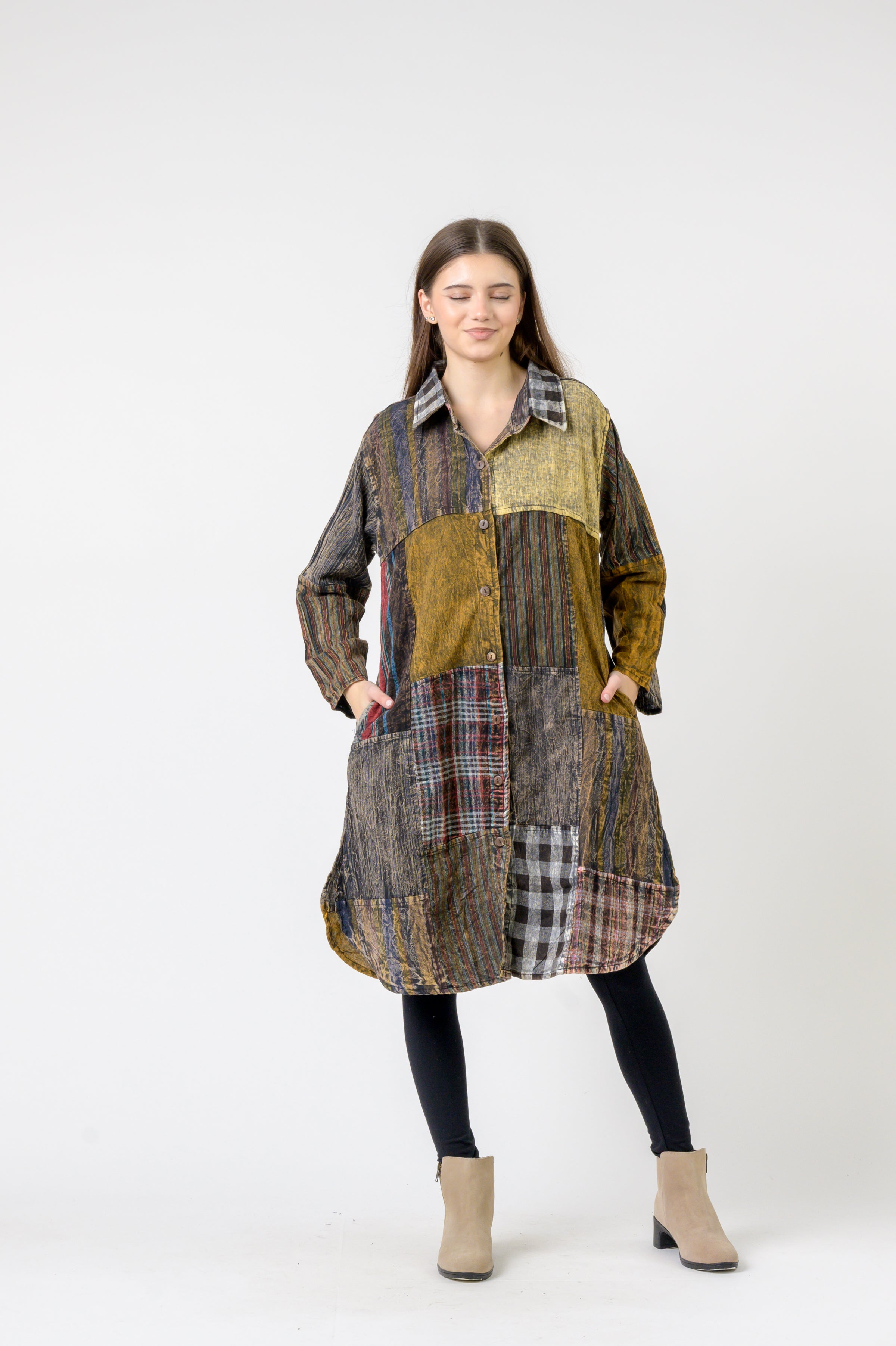 Rhea Collared Cotton Full Sleeve Casual Wear