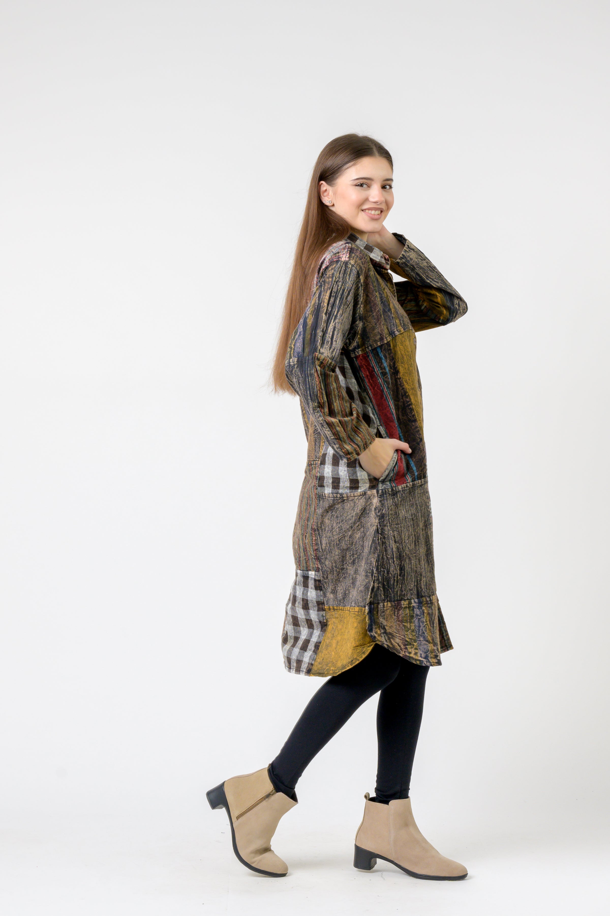 Rhea Collared Cotton Full Sleeve Long shirt