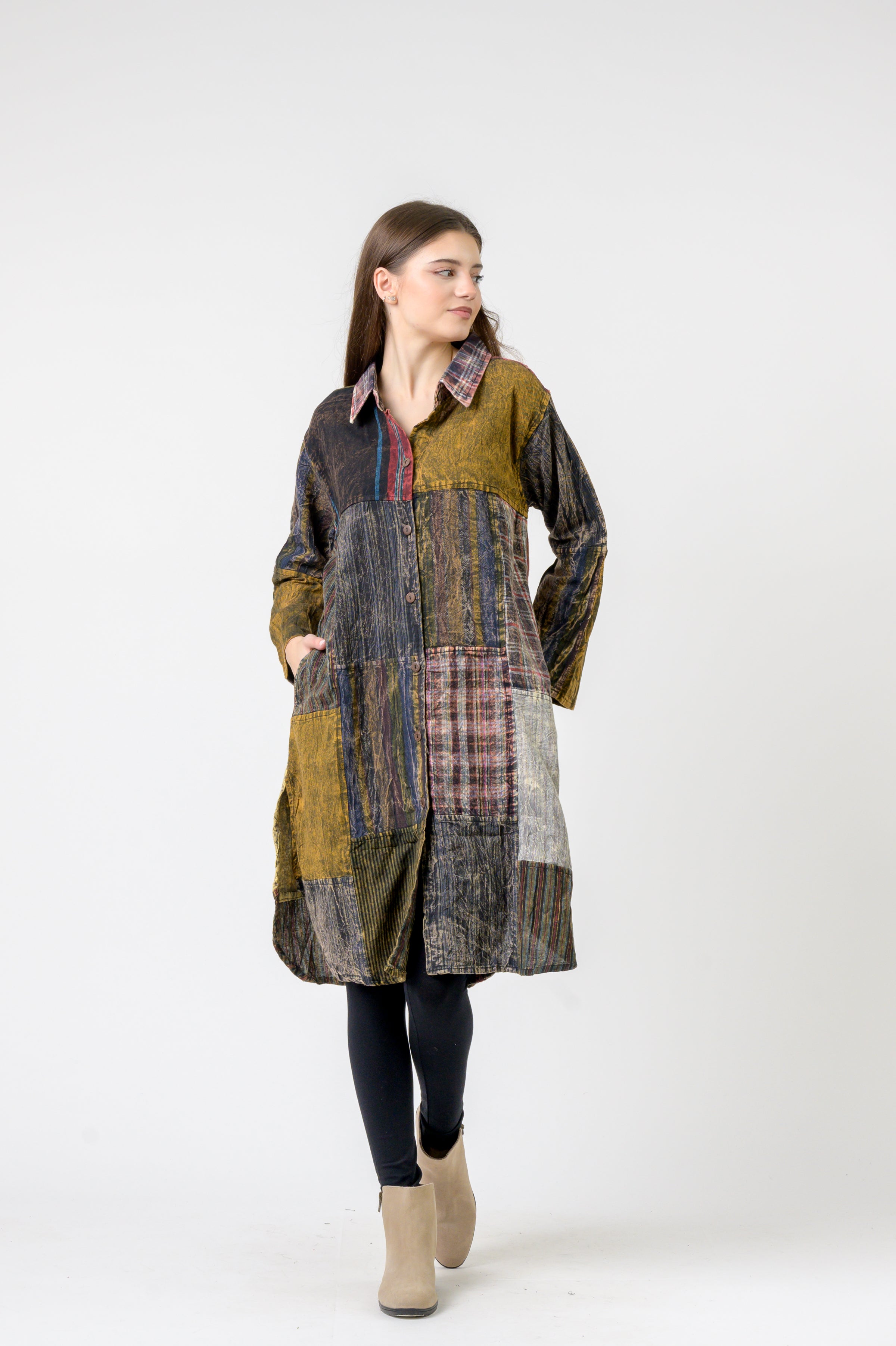 Rhea Collared Cotton Full Sleeve Casual Wear