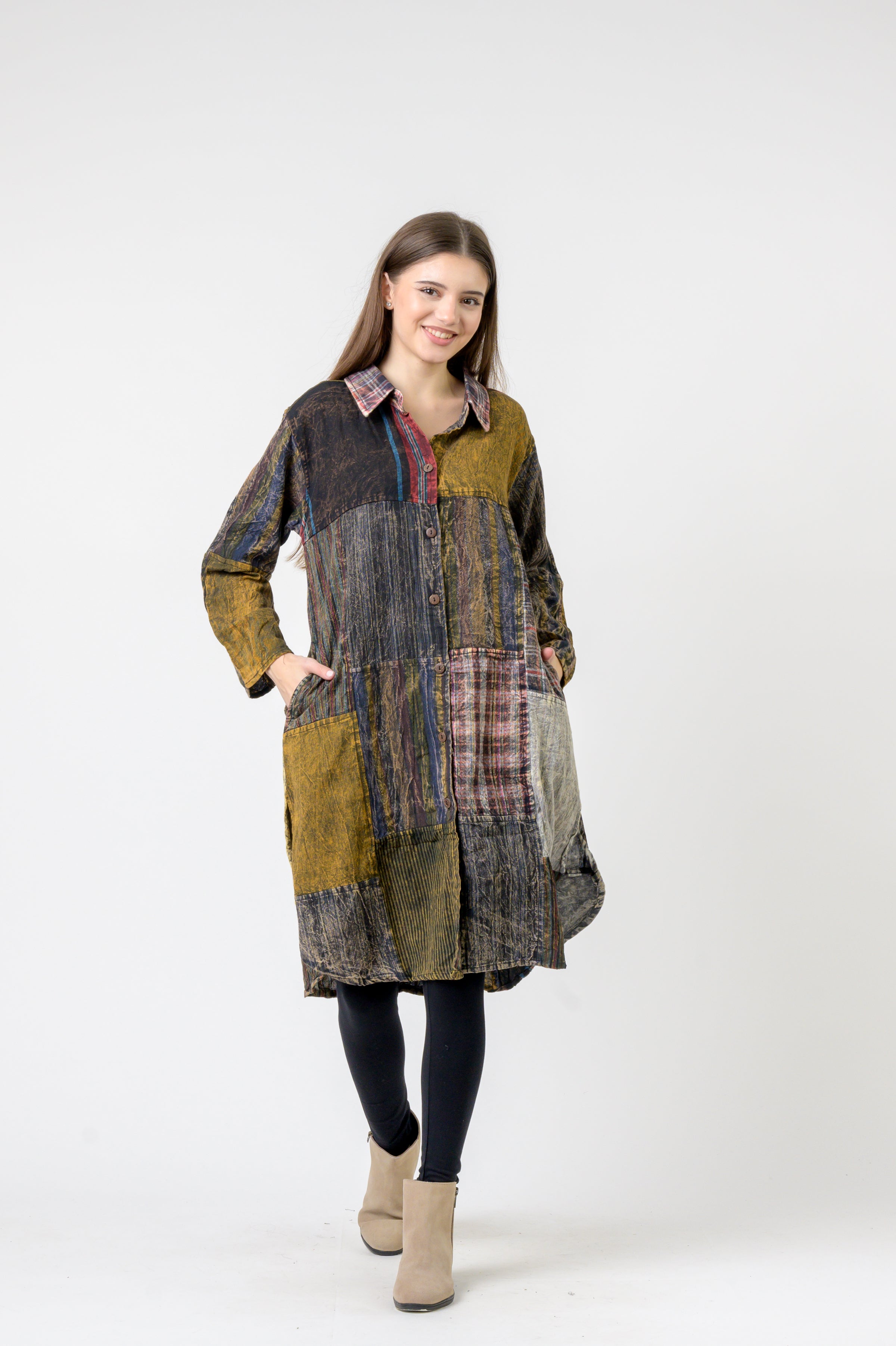 Rhea Collared Cotton Full Sleeve Casual Wear