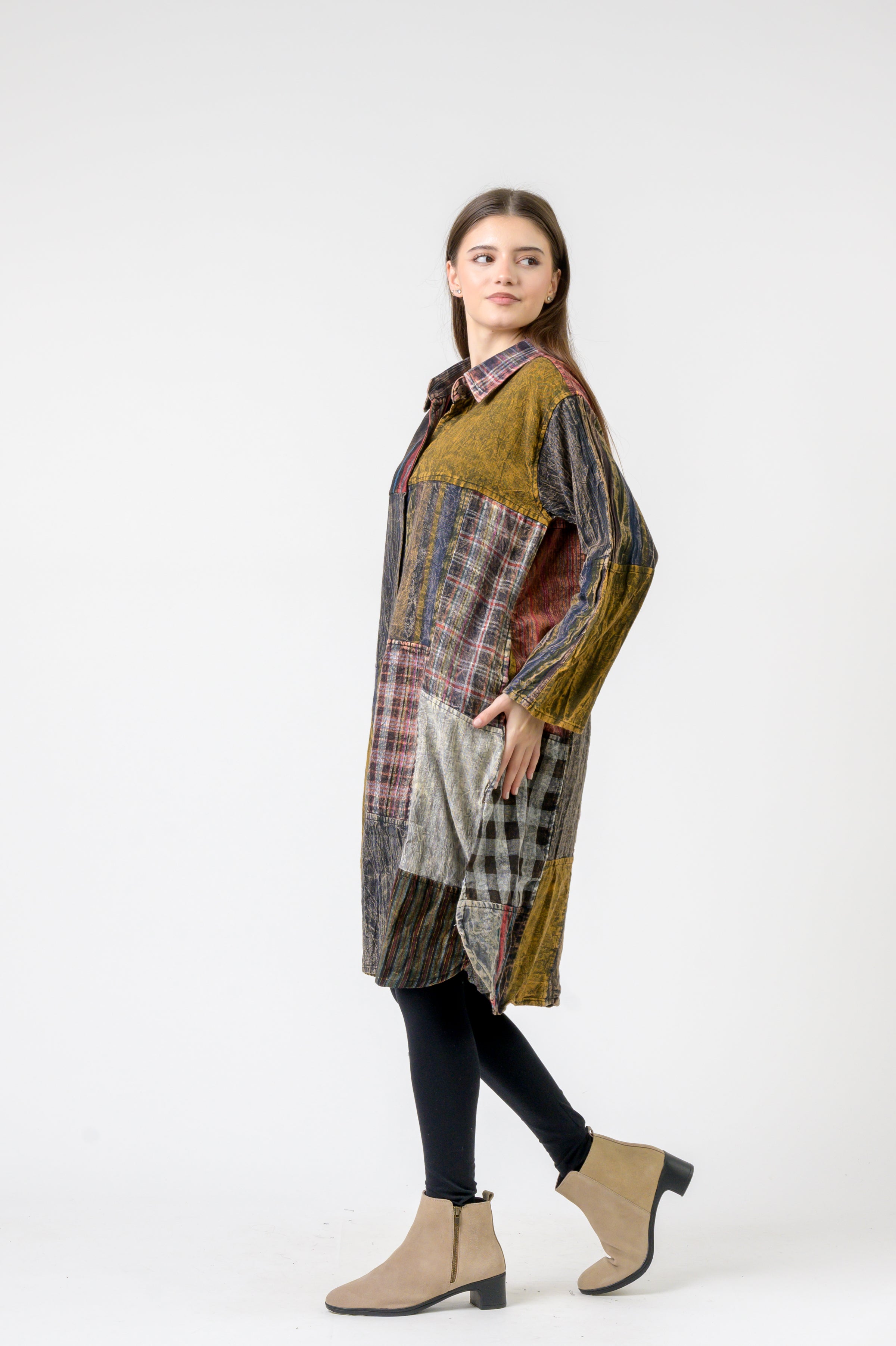 Rhea Collared Cotton Full Sleeve Casual Wear