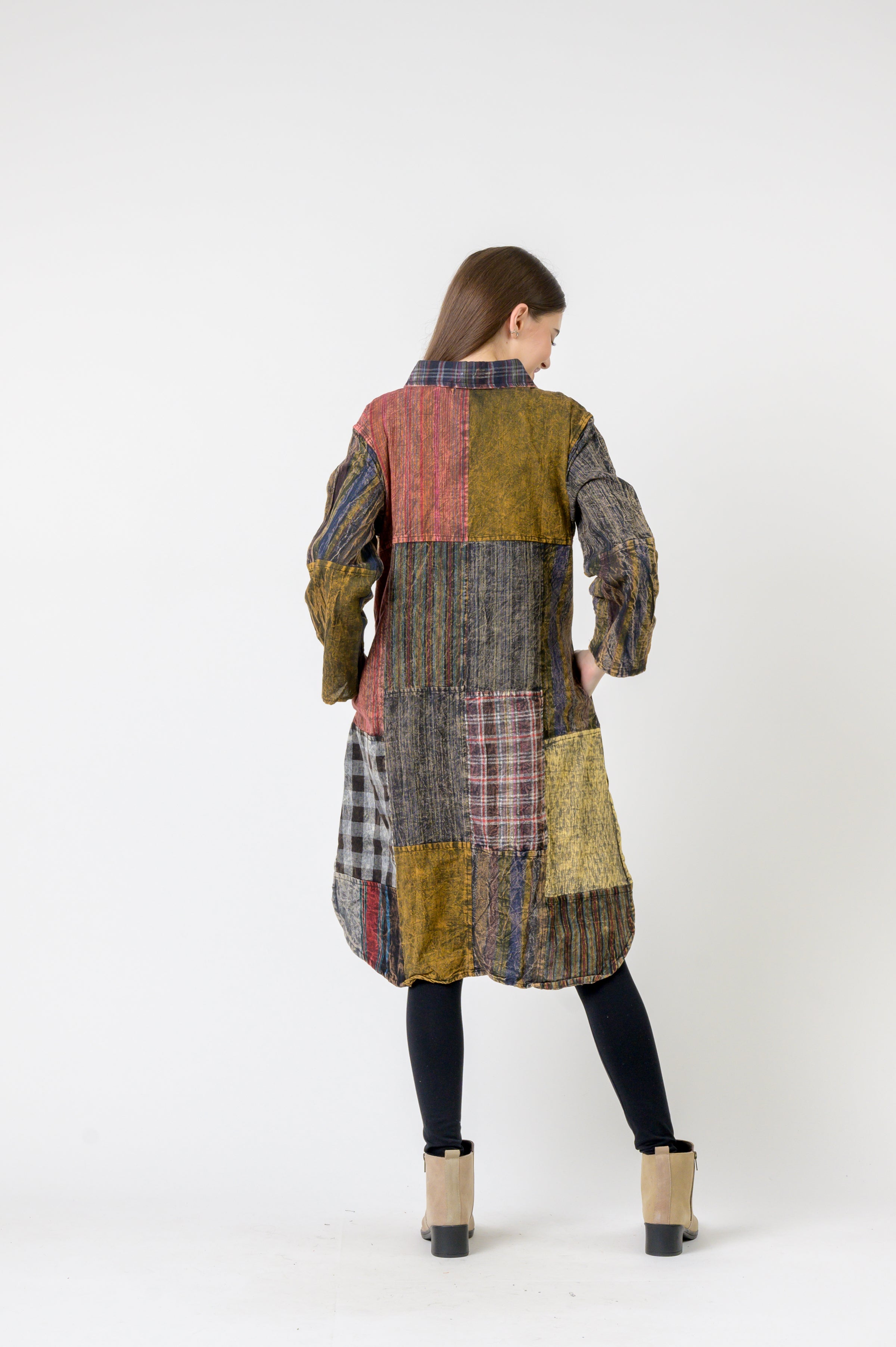 Rhea Collared Cotton Full Sleeve Long shirt