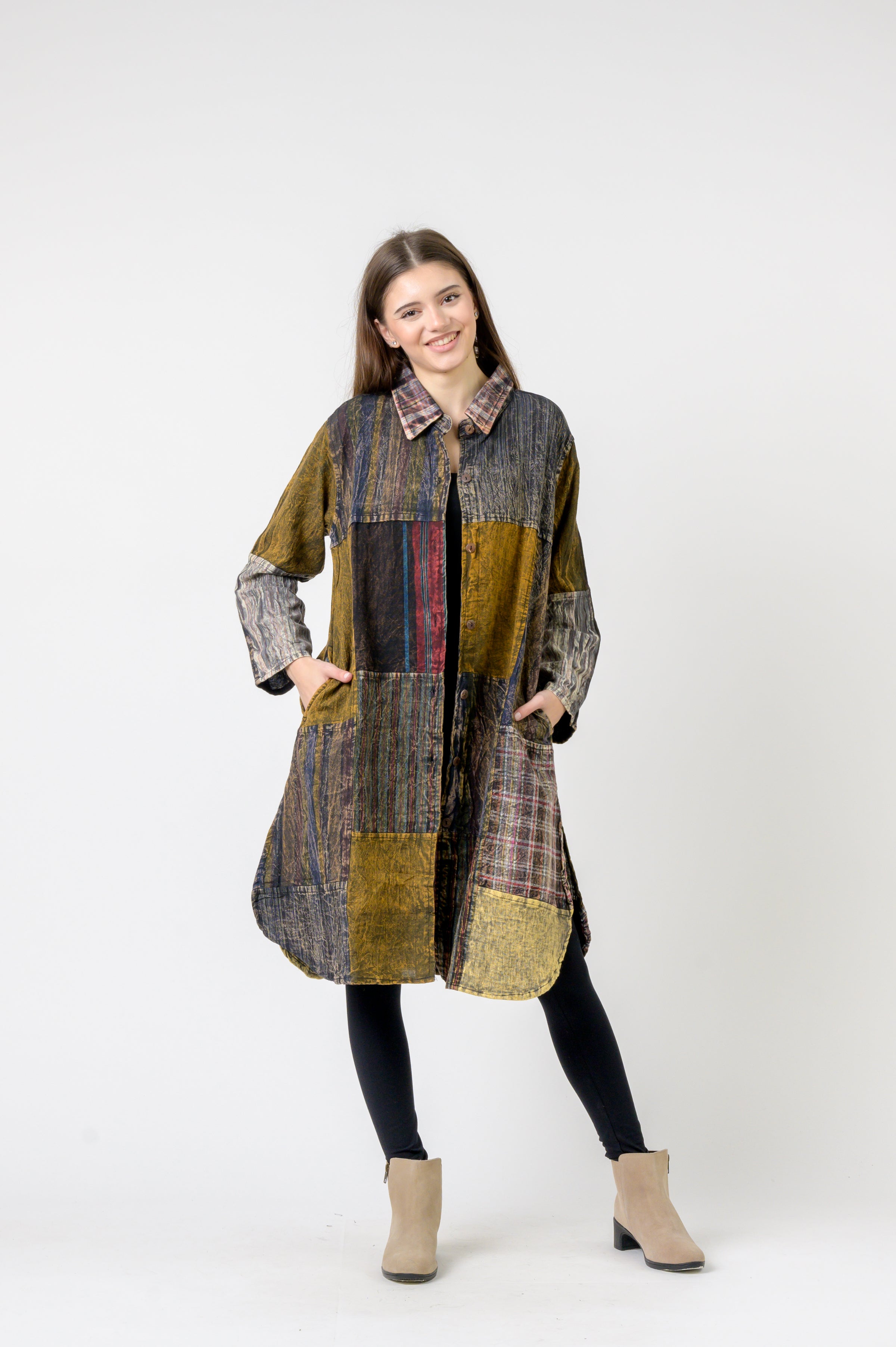 Rhea Collared Cotton Full Sleeve Casual Wear