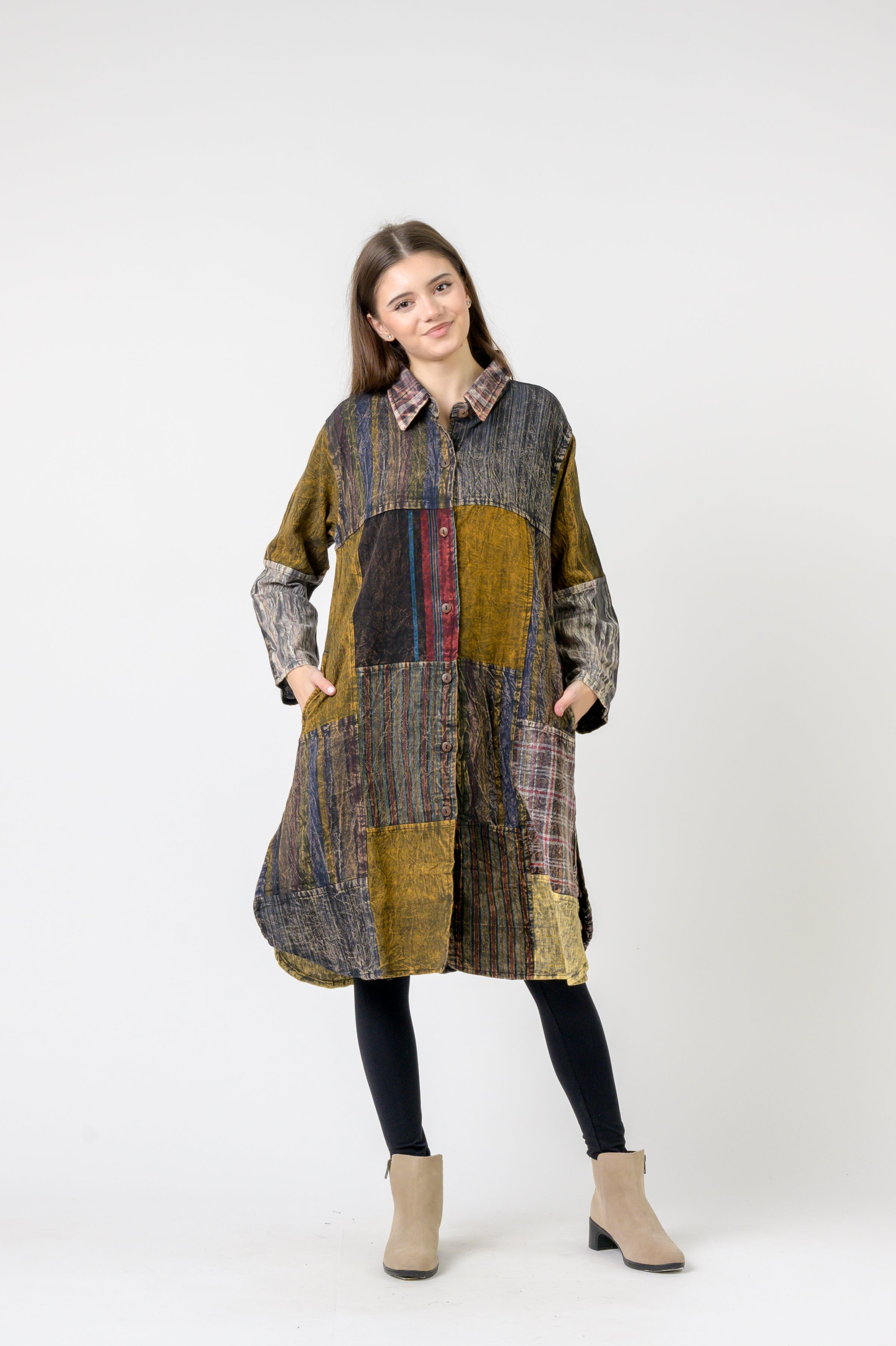 Rhea Collared Cotton Full Sleeve Casual Wear