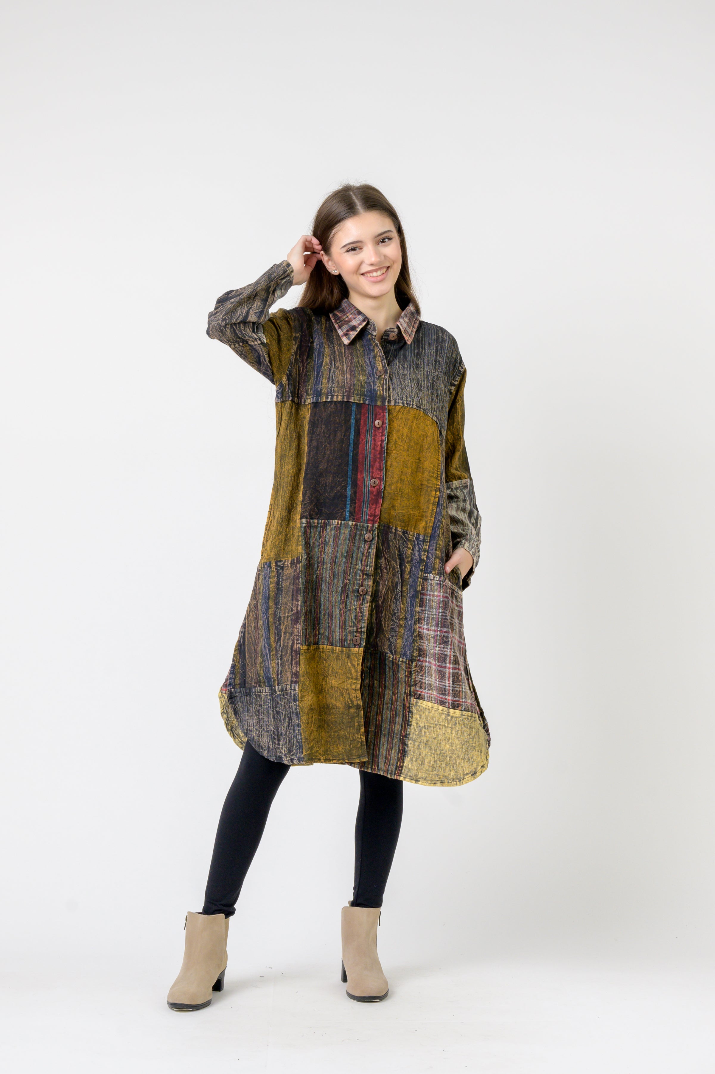 Rhea Collared Cotton Full Sleeve Casual Wear