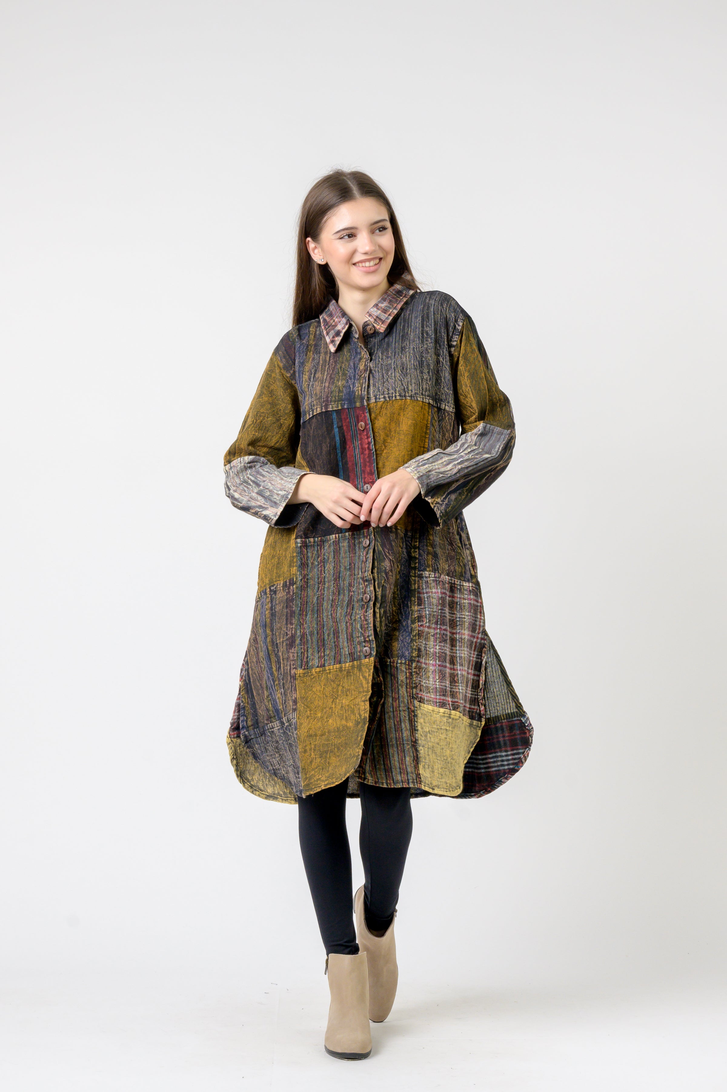 Rhea Collared Cotton Full Sleeve Casual Wear